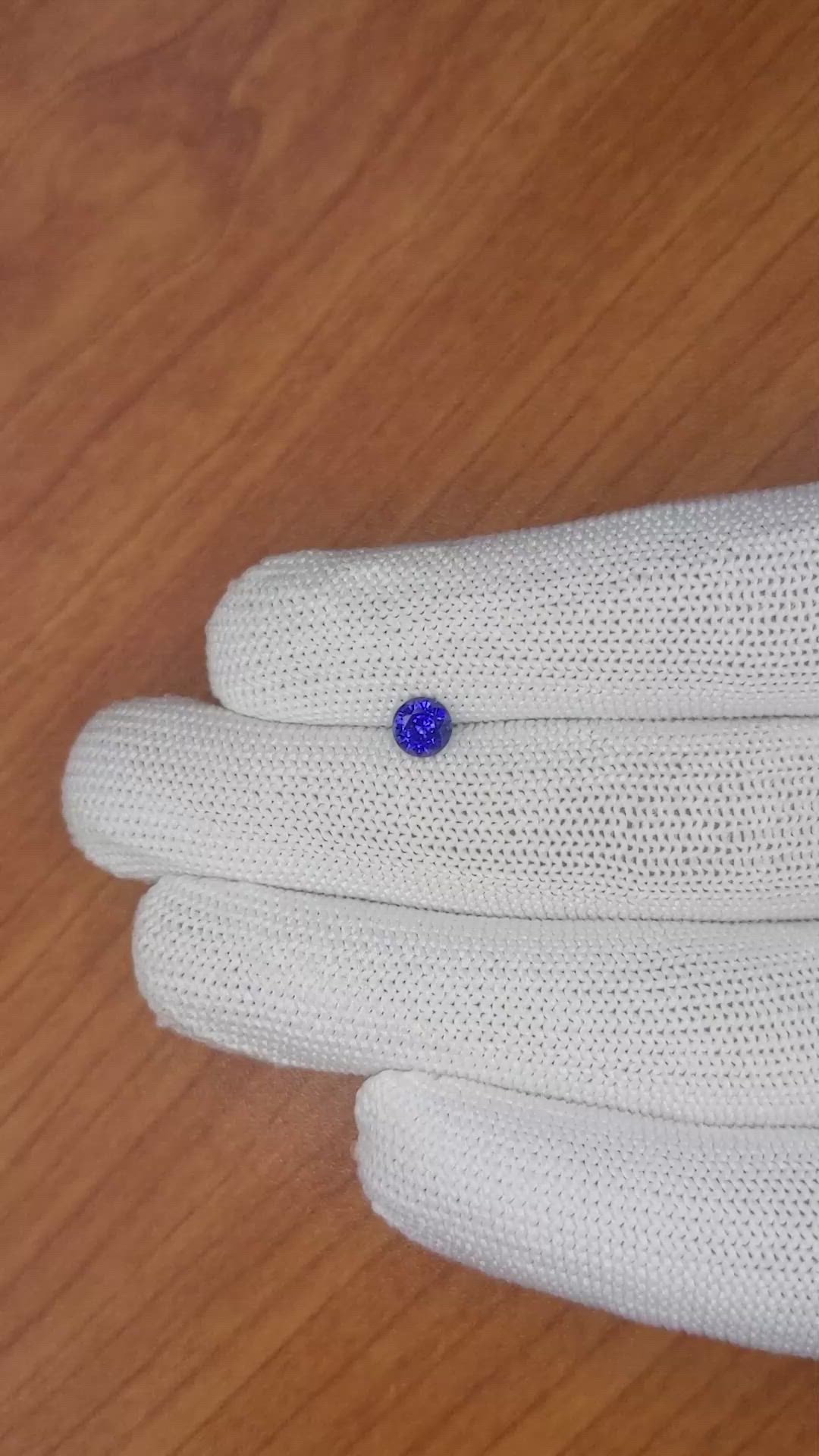 0.68 Ct. Blue Sapphire from Ceylon (Sri Lanka) Size Video
