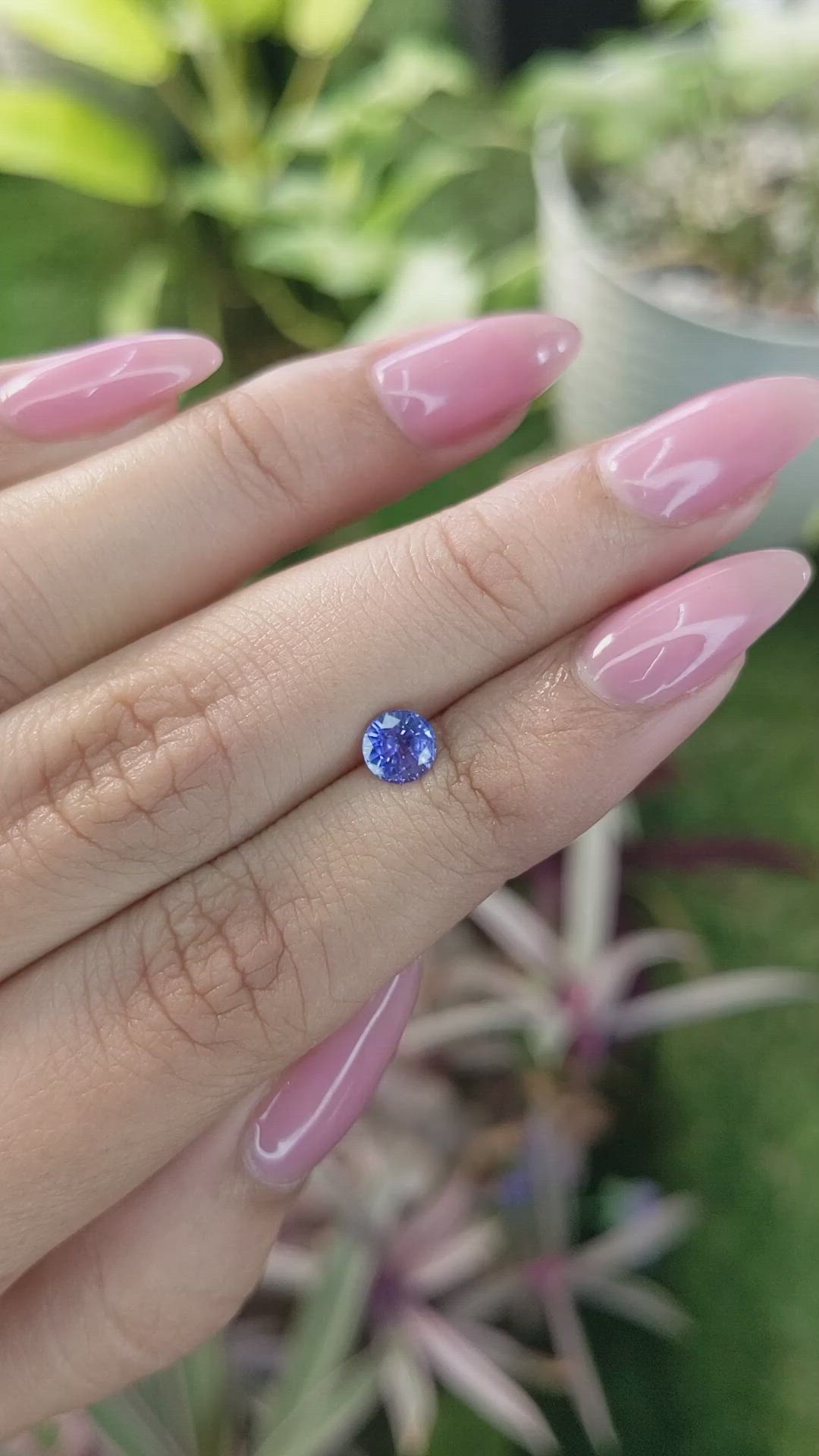 0.72 Ct. Blue Sapphire from Ceylon (Sri Lanka) Size Video