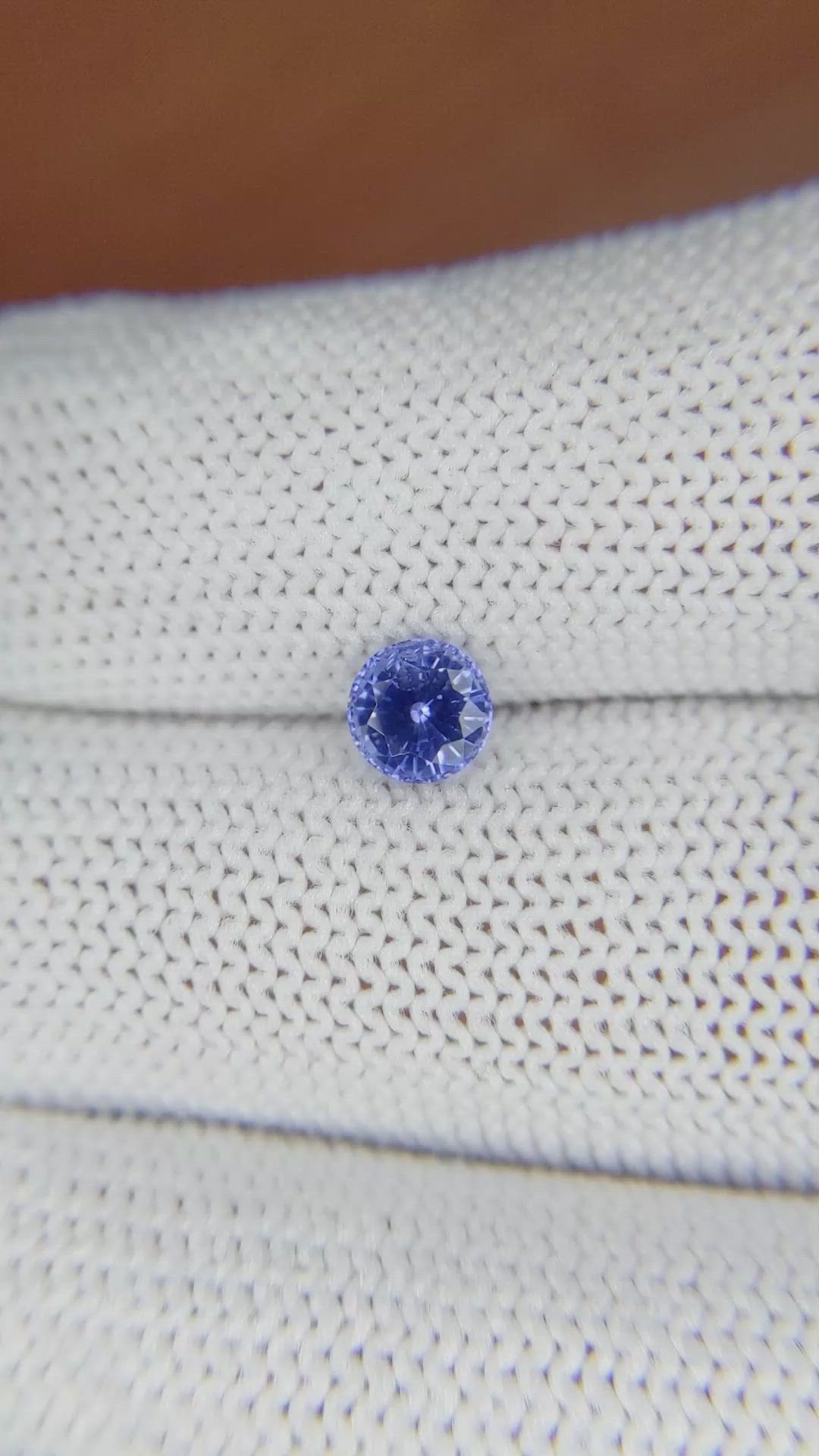0.72 Ct. Blue Sapphire from Ceylon (Sri Lanka) Size Video