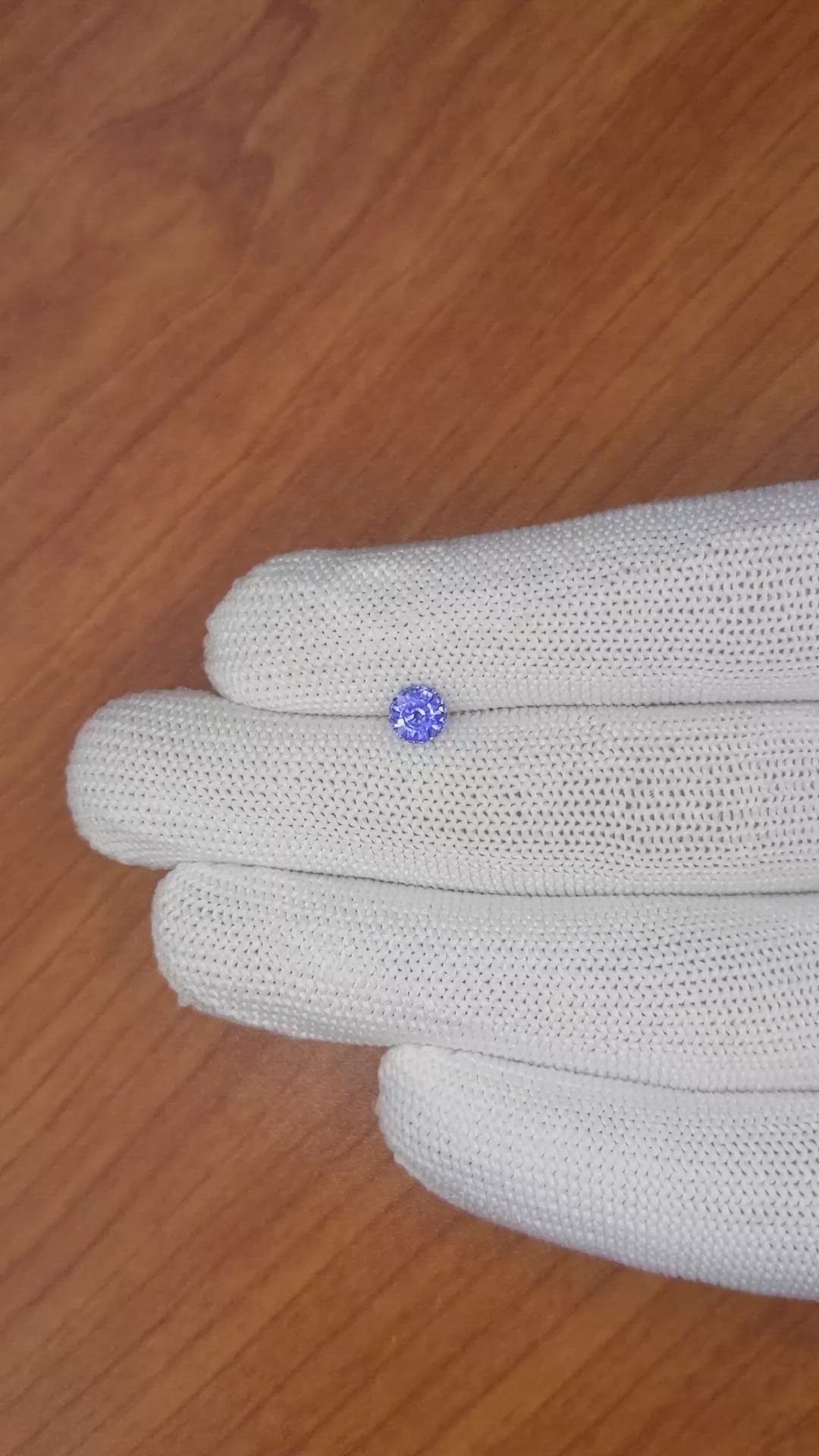 0.72 Ct. Blue Sapphire from Ceylon (Sri Lanka) Size Video