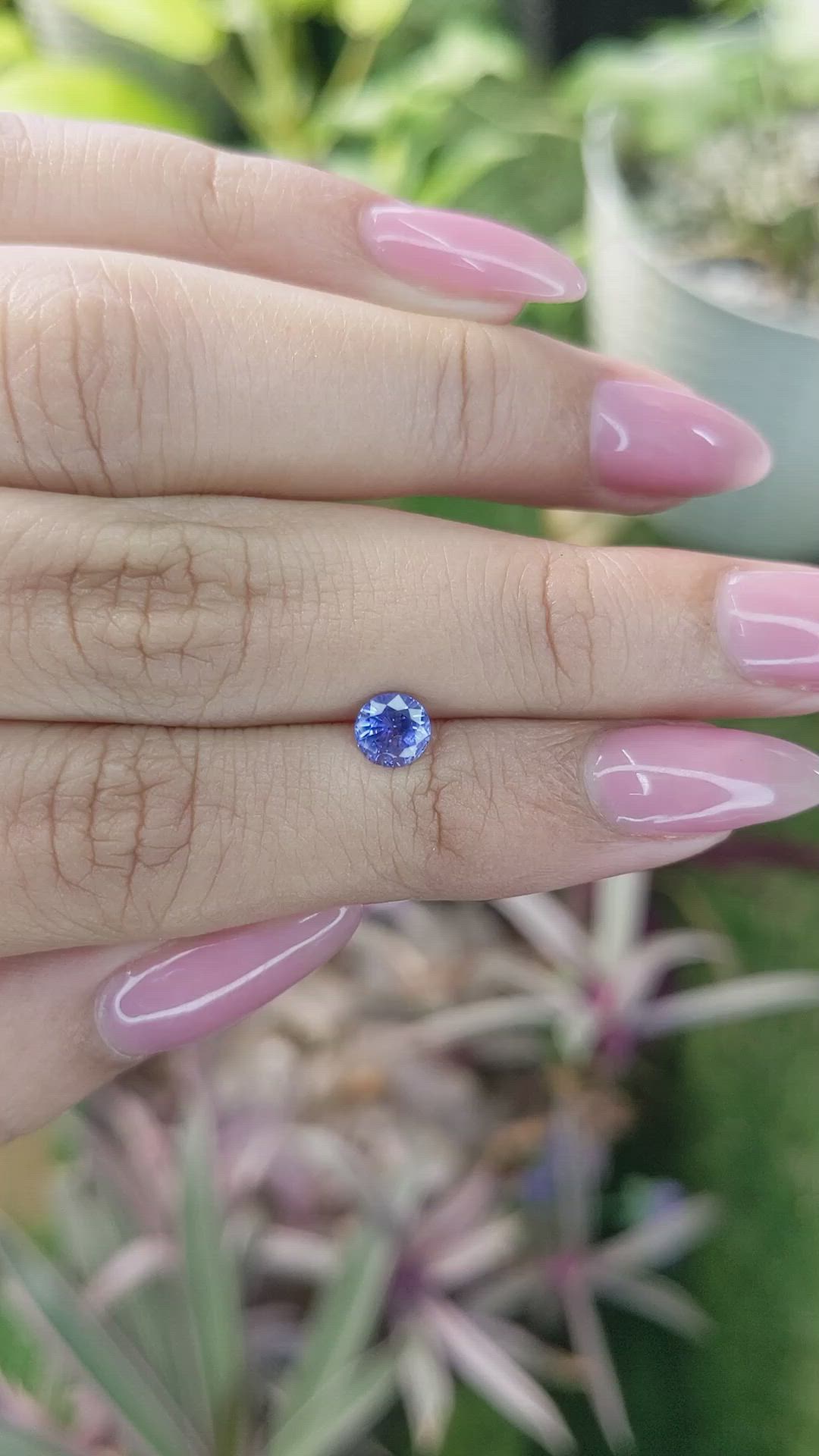 0.72 Ct. Blue Sapphire from Ceylon (Sri Lanka) Size Video