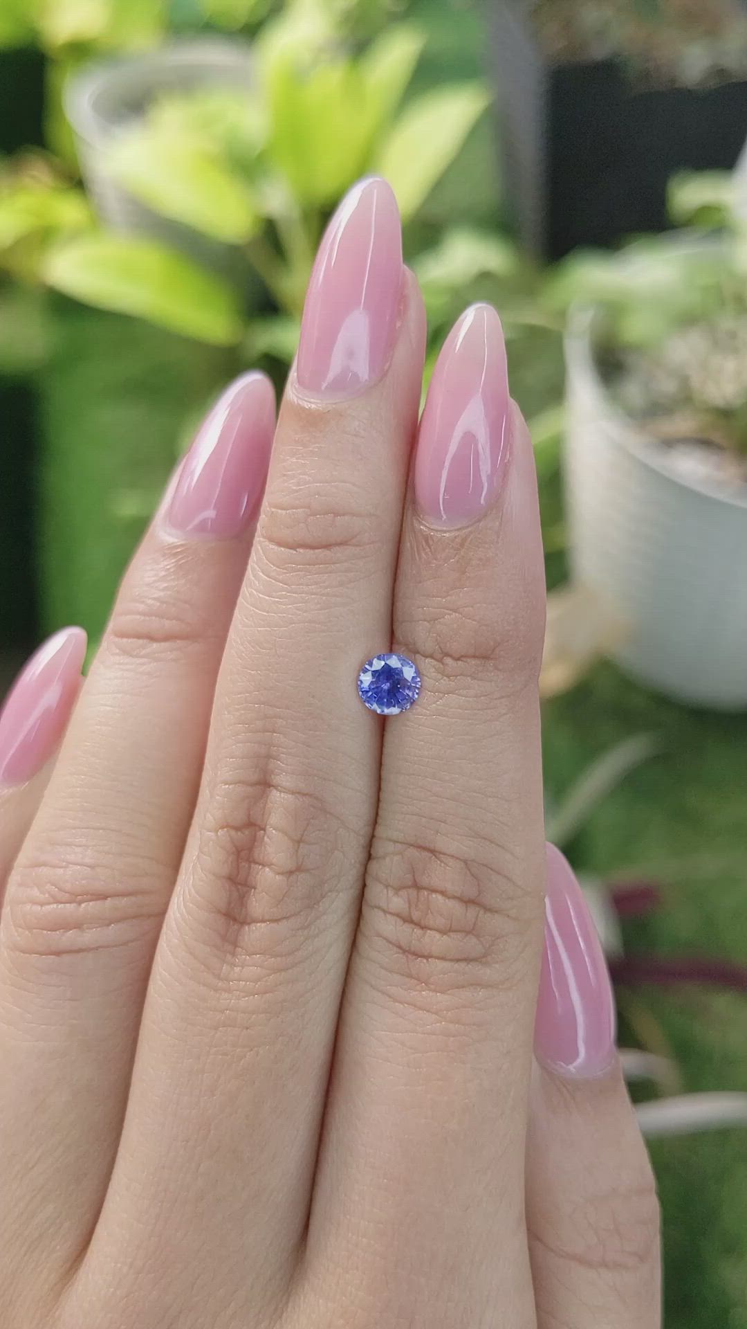 0.72 Ct. Blue Sapphire from Ceylon (Sri Lanka) Size Video