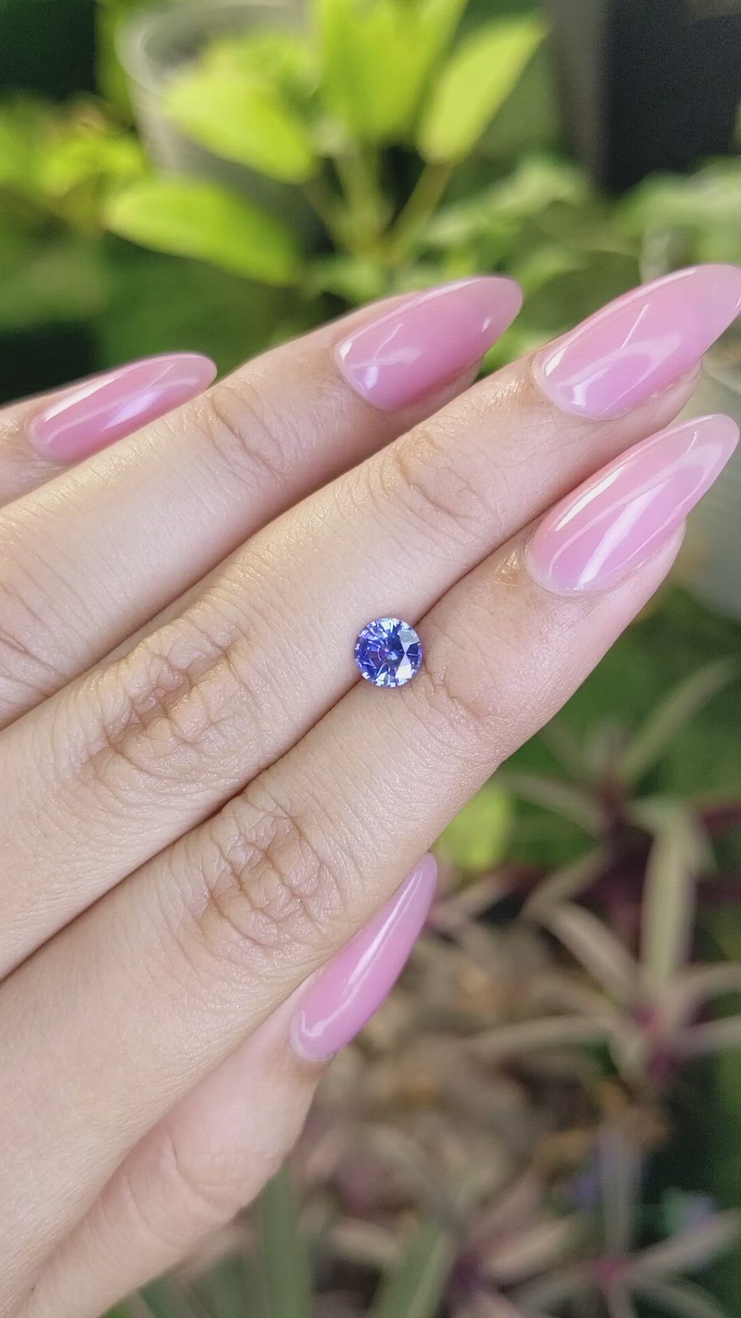 0.75 Ct. Blue Sapphire from Ceylon (Sri Lanka) Size Video