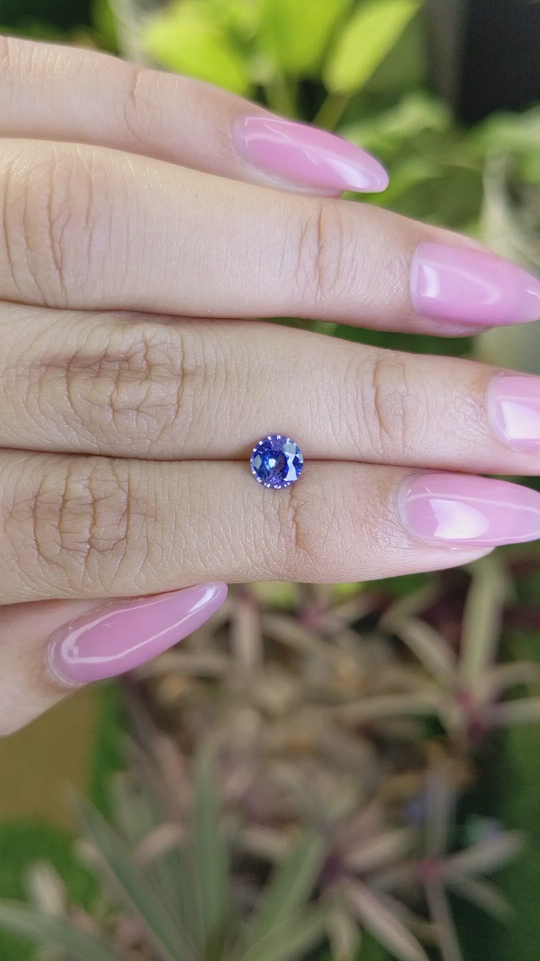 0.75 Ct. Blue Sapphire from Ceylon (Sri Lanka) Size Video