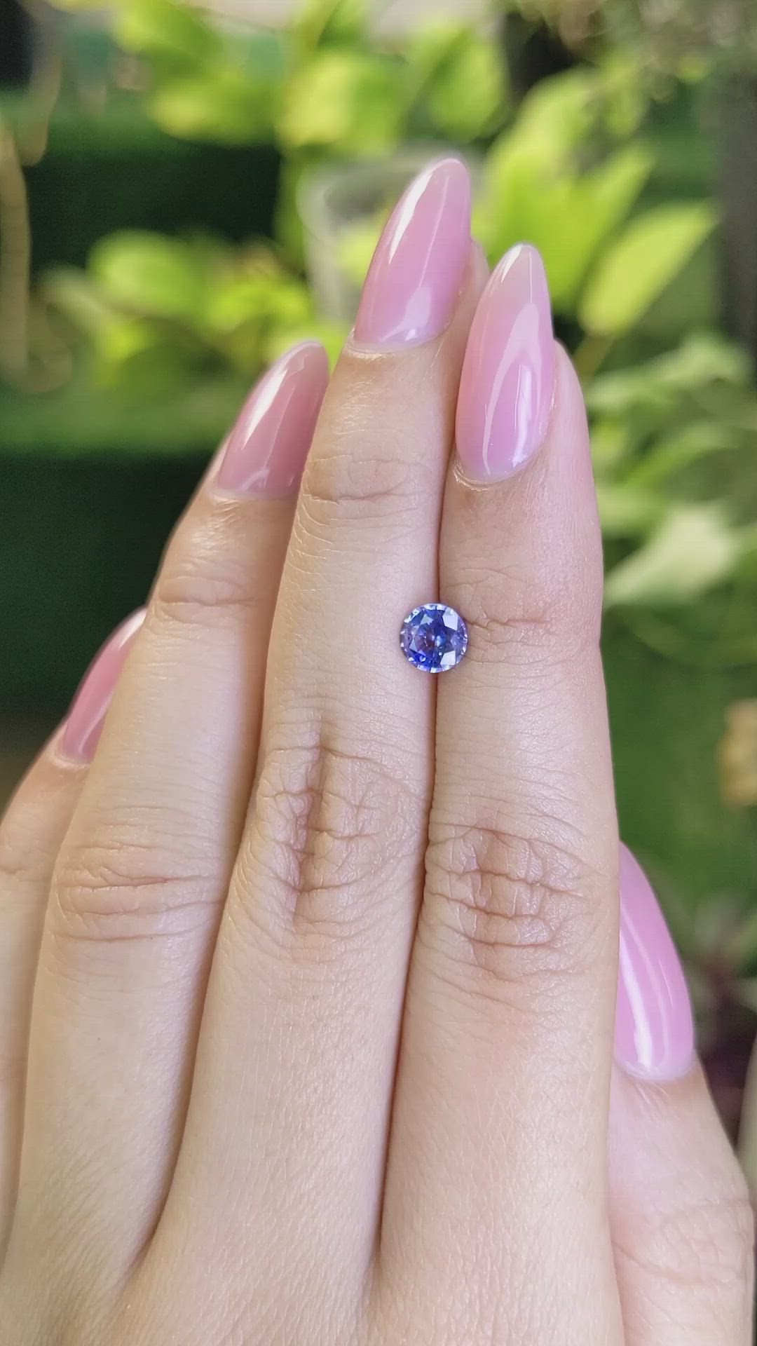 0.75 Ct. Blue Sapphire from Ceylon (Sri Lanka) Size Video