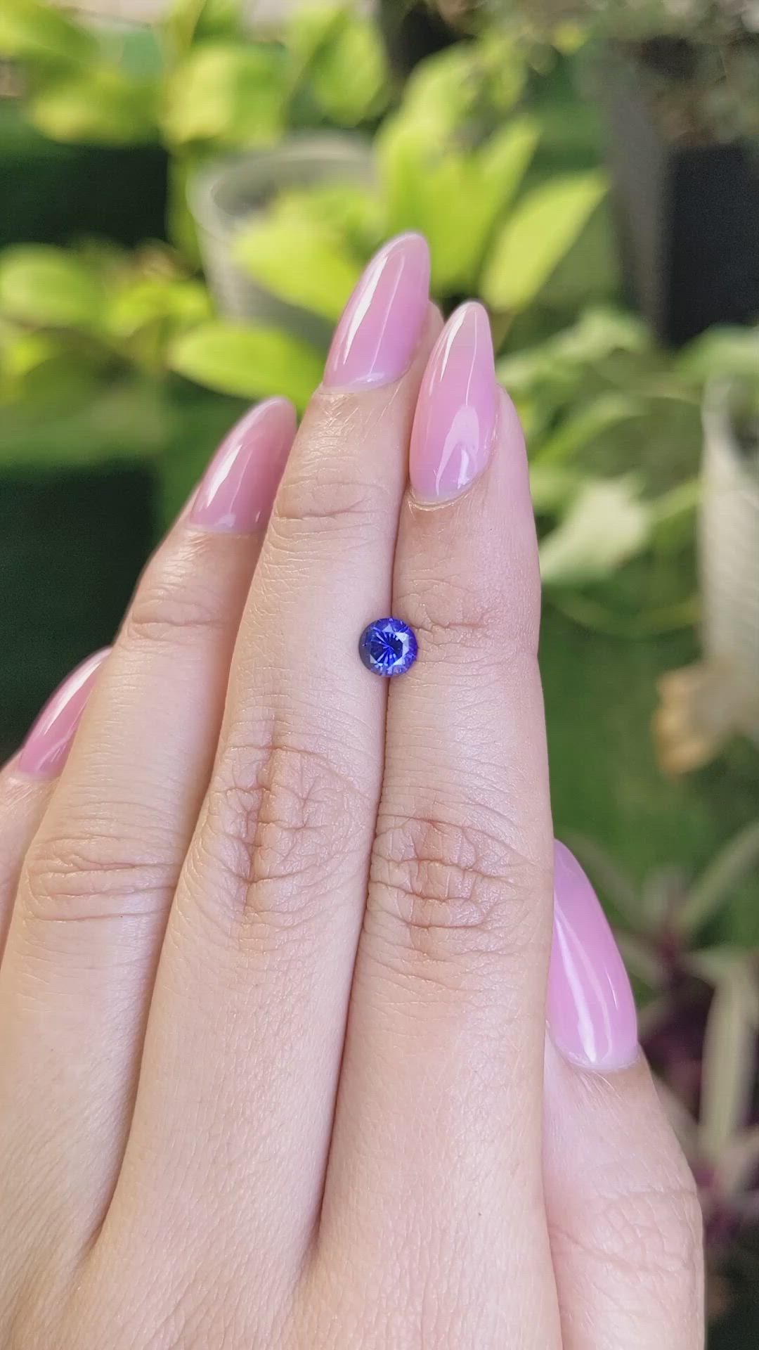 0.69 Ct. Blue Sapphire from Ceylon (Sri Lanka) Size Video