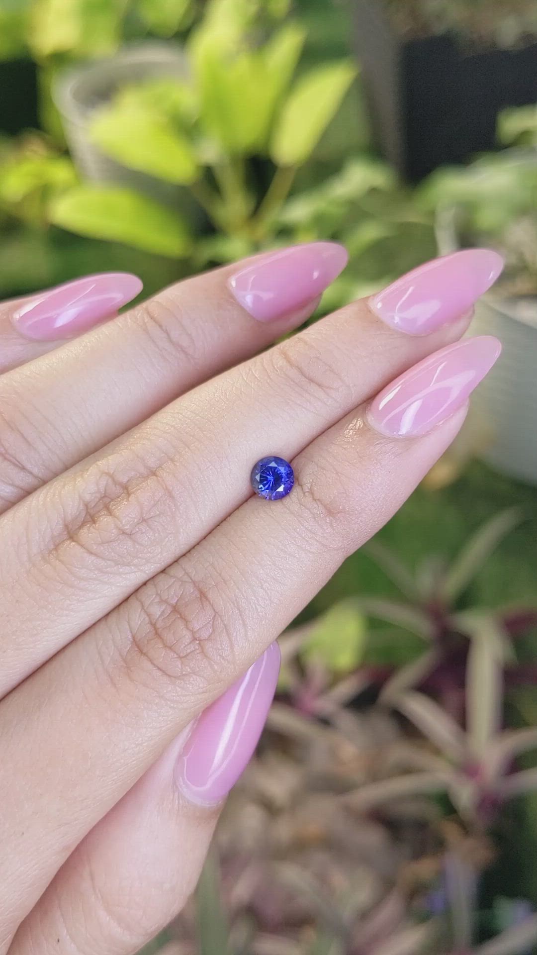 0.69 Ct. Blue Sapphire from Ceylon (Sri Lanka) Size Video