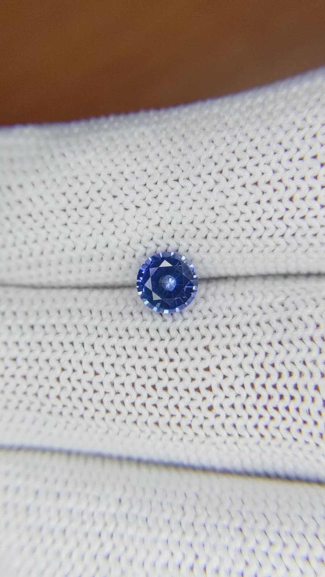 0.78 Ct. Blue Sapphire from Ceylon (Sri Lanka) Size Video