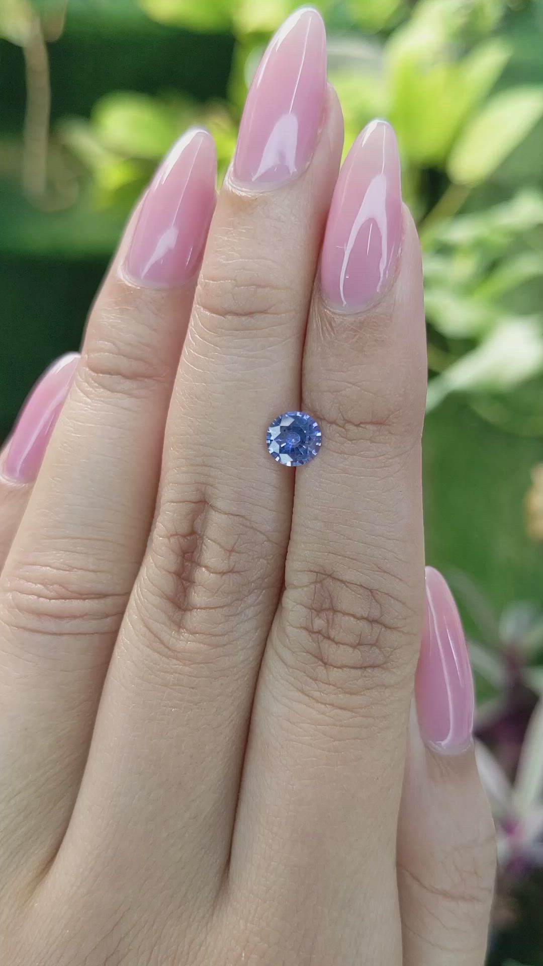 0.78 Ct. Blue Sapphire from Ceylon (Sri Lanka) Size Video