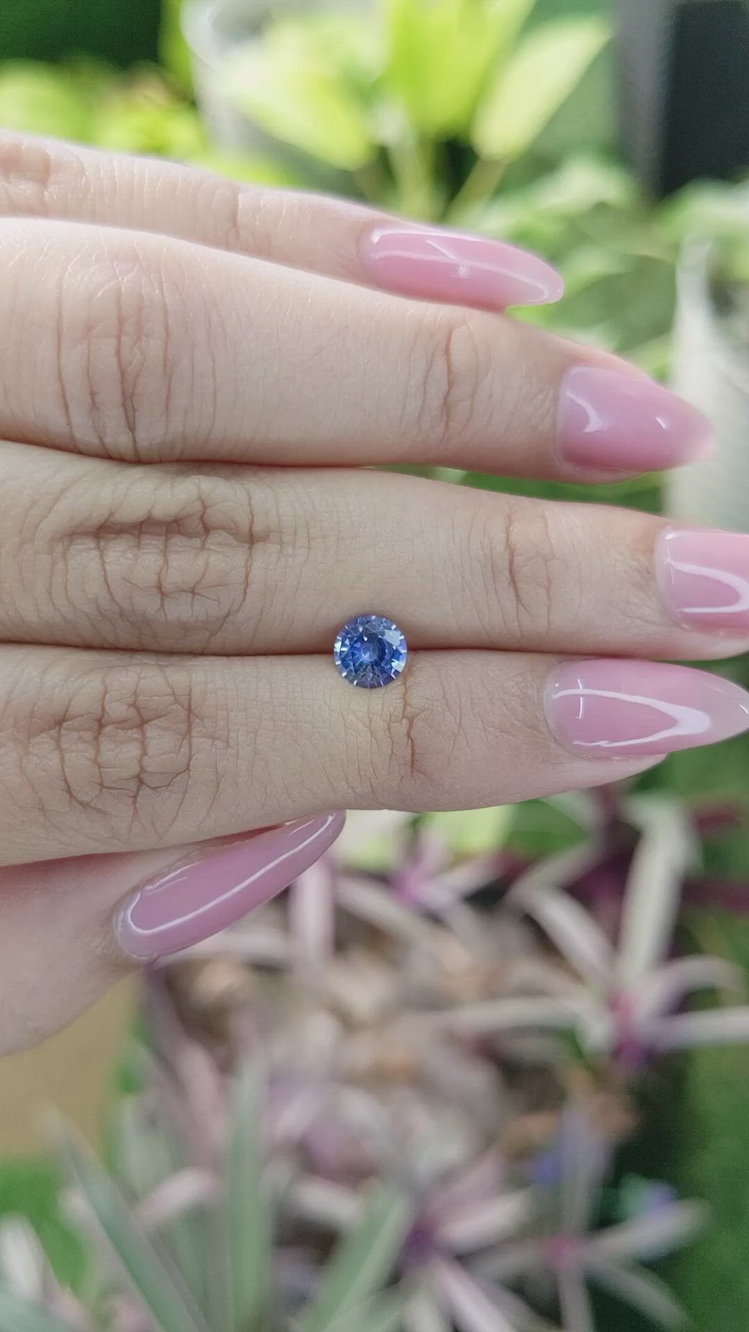 0.78 Ct. Blue Sapphire from Ceylon (Sri Lanka) Size Video