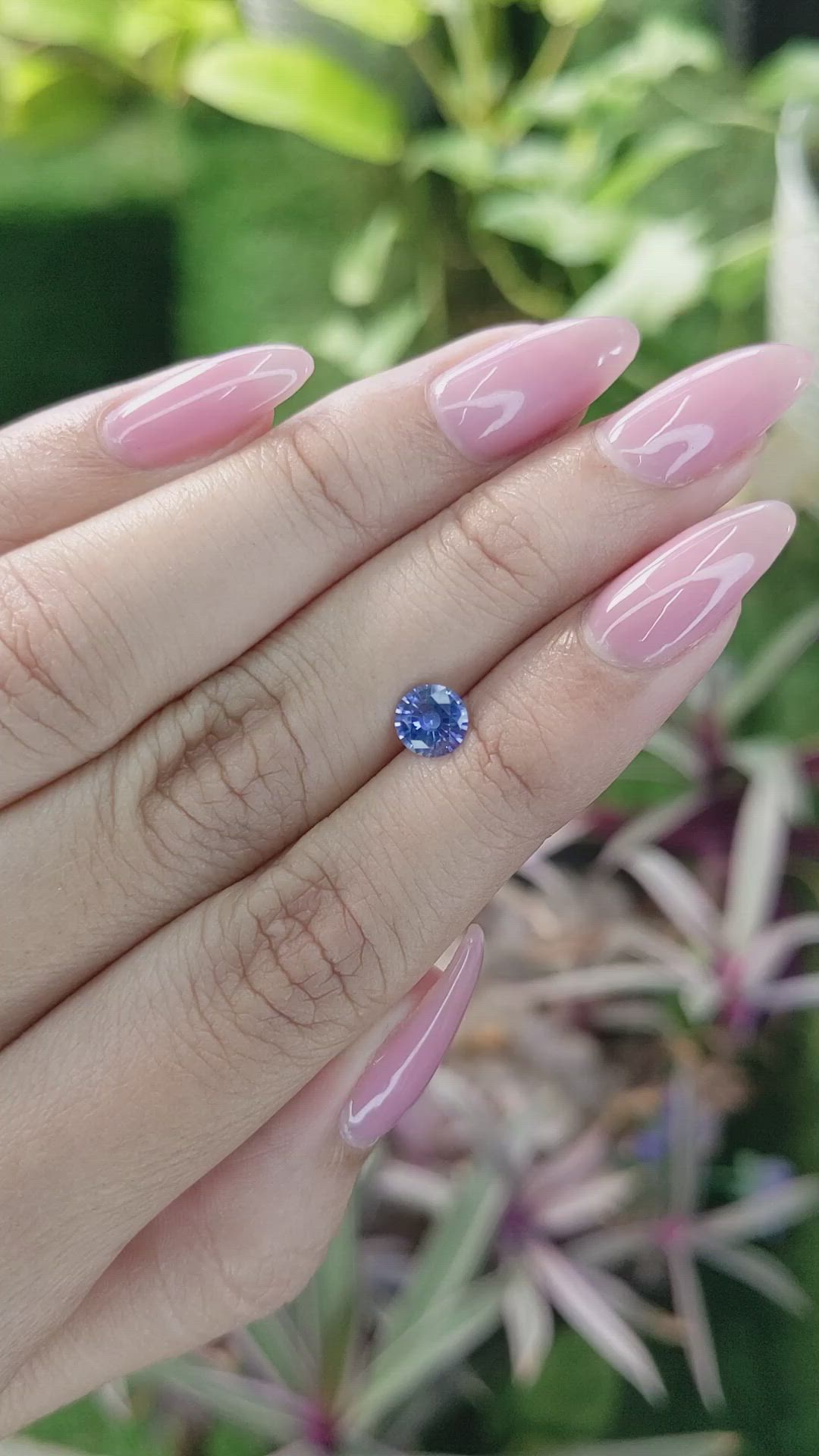 0.78 Ct. Blue Sapphire from Ceylon (Sri Lanka) Size Video