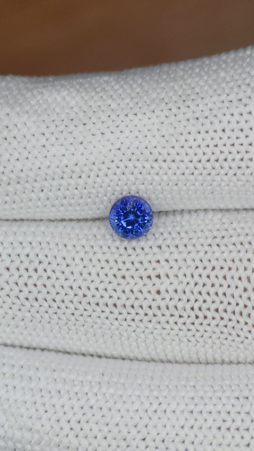 0.66 Ct. Blue Sapphire from Ceylon (Sri Lanka) Size Video