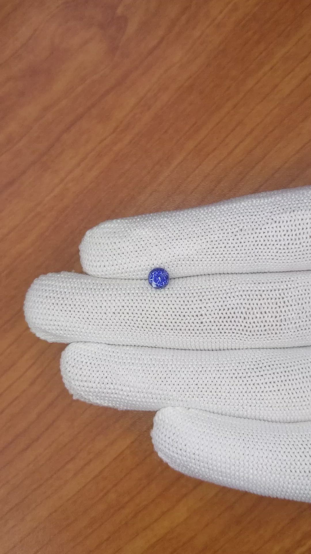 0.66 Ct. Blue Sapphire from Ceylon (Sri Lanka) Size Video