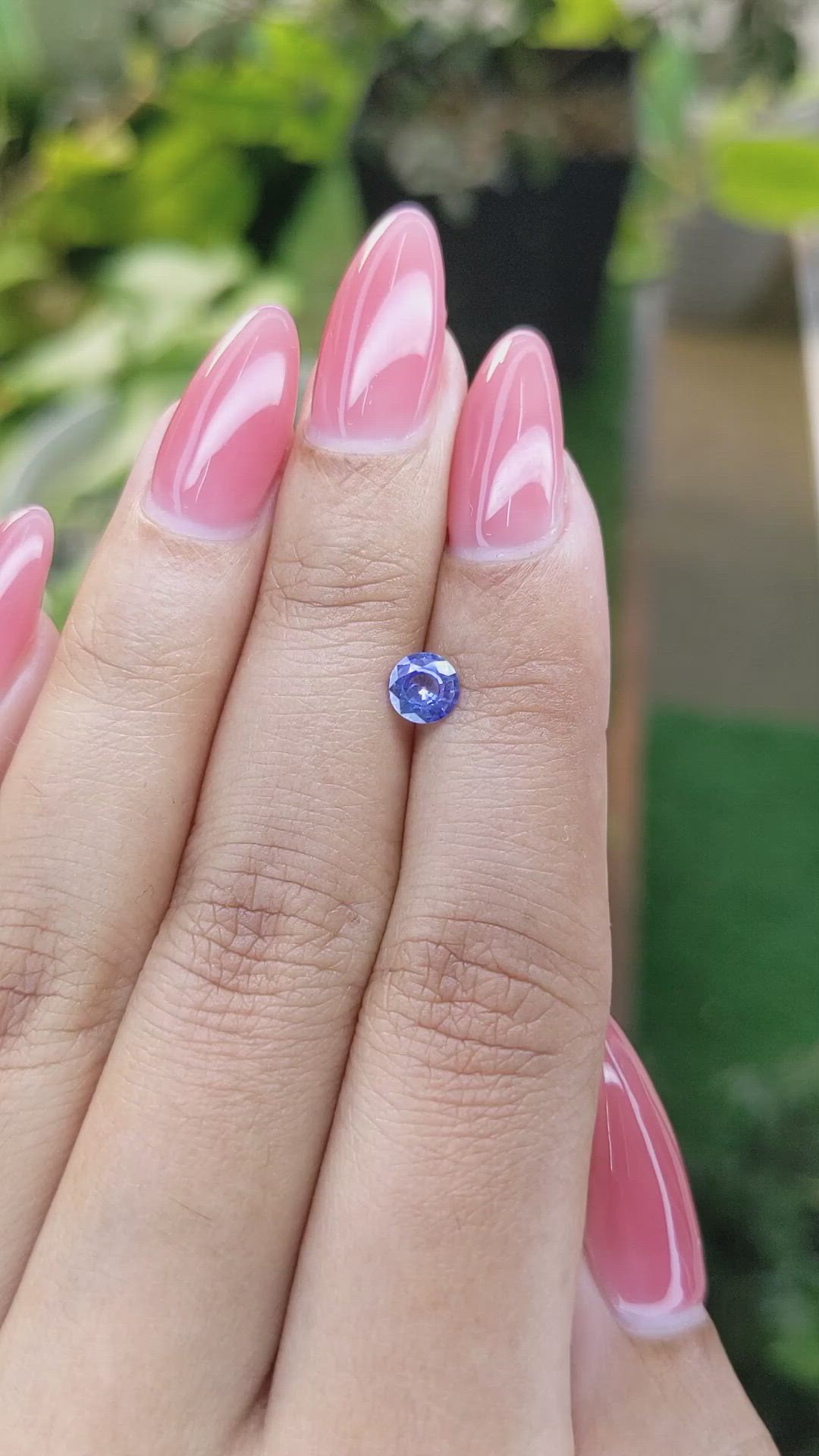 0.52 Ct. Blue Sapphire from Ceylon (Sri Lanka) Size Video