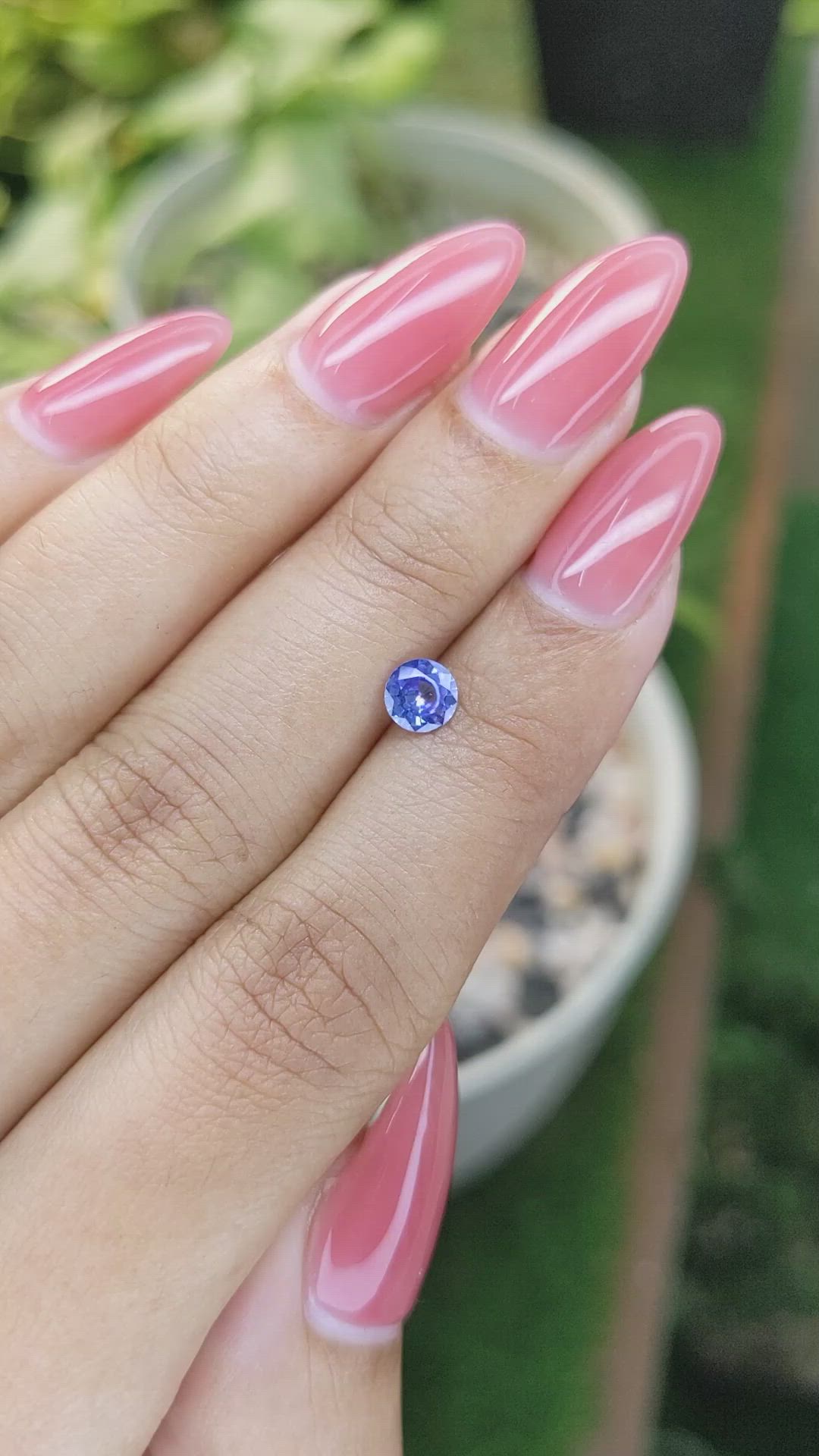 0.52 Ct. Blue Sapphire from Ceylon (Sri Lanka) Size Video