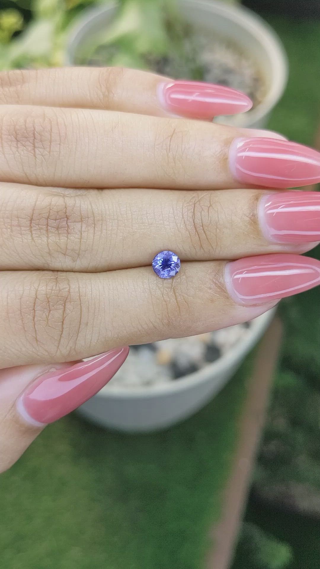 0.70 Ct. Blue Sapphire from Ceylon (Sri Lanka) Size Video