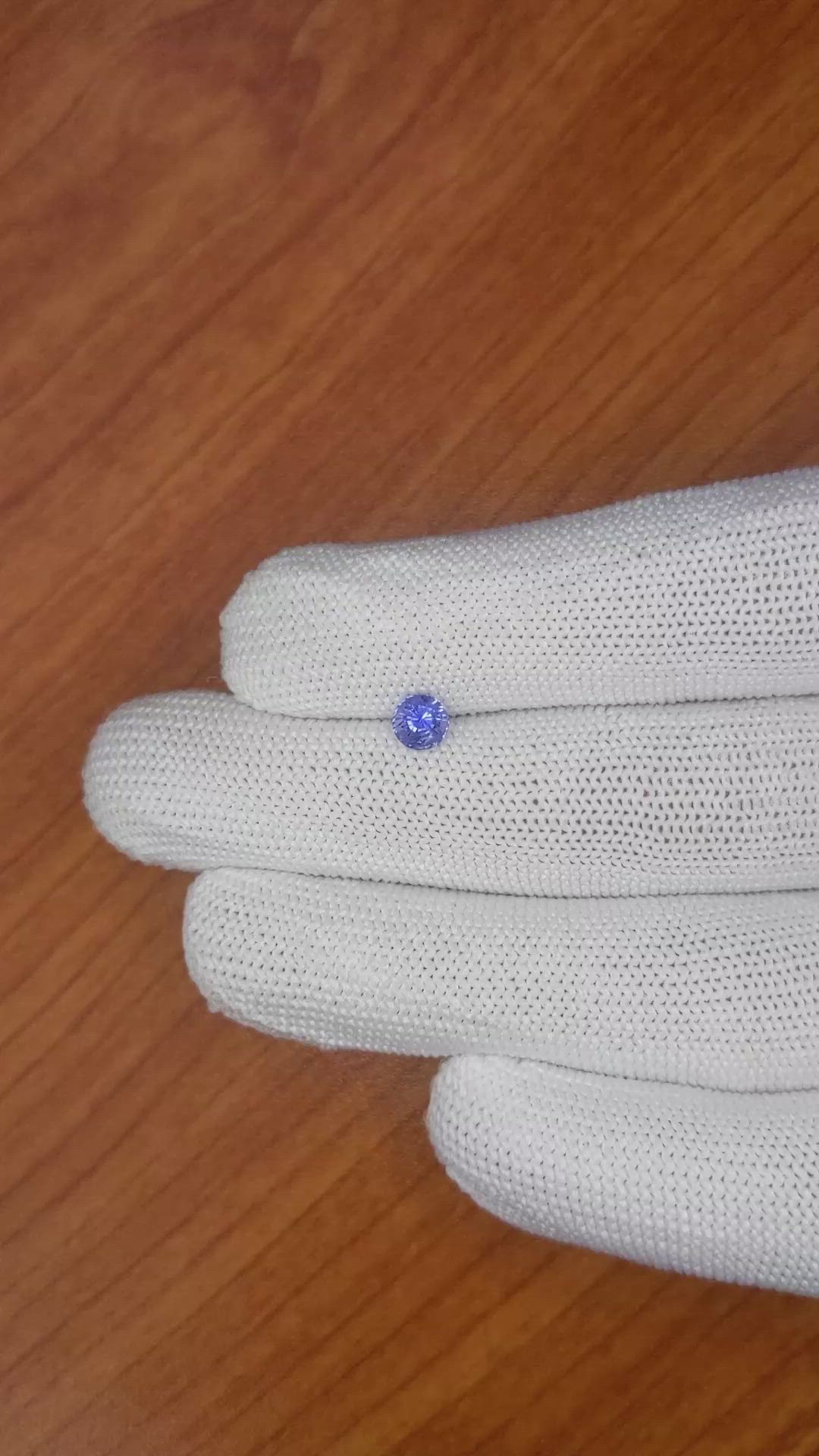 0.70 Ct. Blue Sapphire from Ceylon (Sri Lanka) Size Video