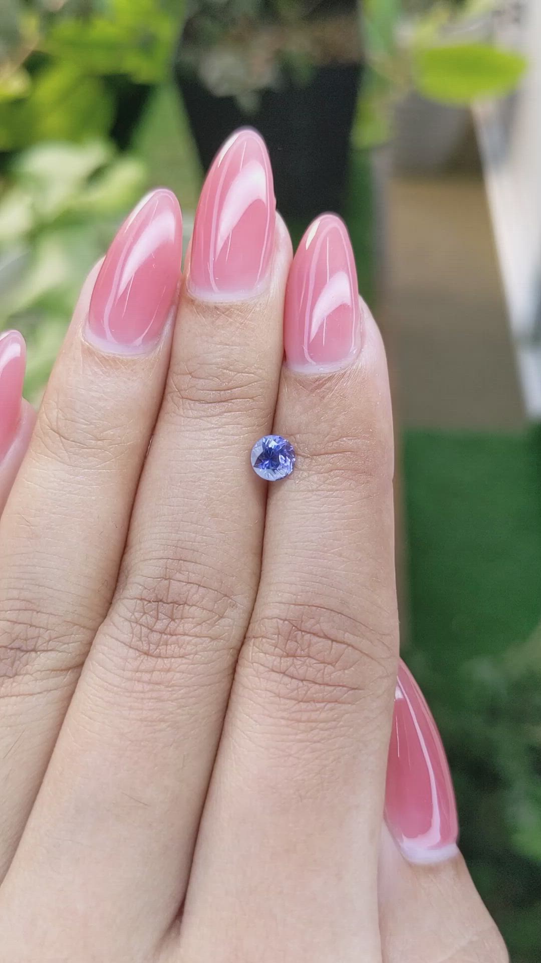 0.70 Ct. Blue Sapphire from Ceylon (Sri Lanka) Size Video