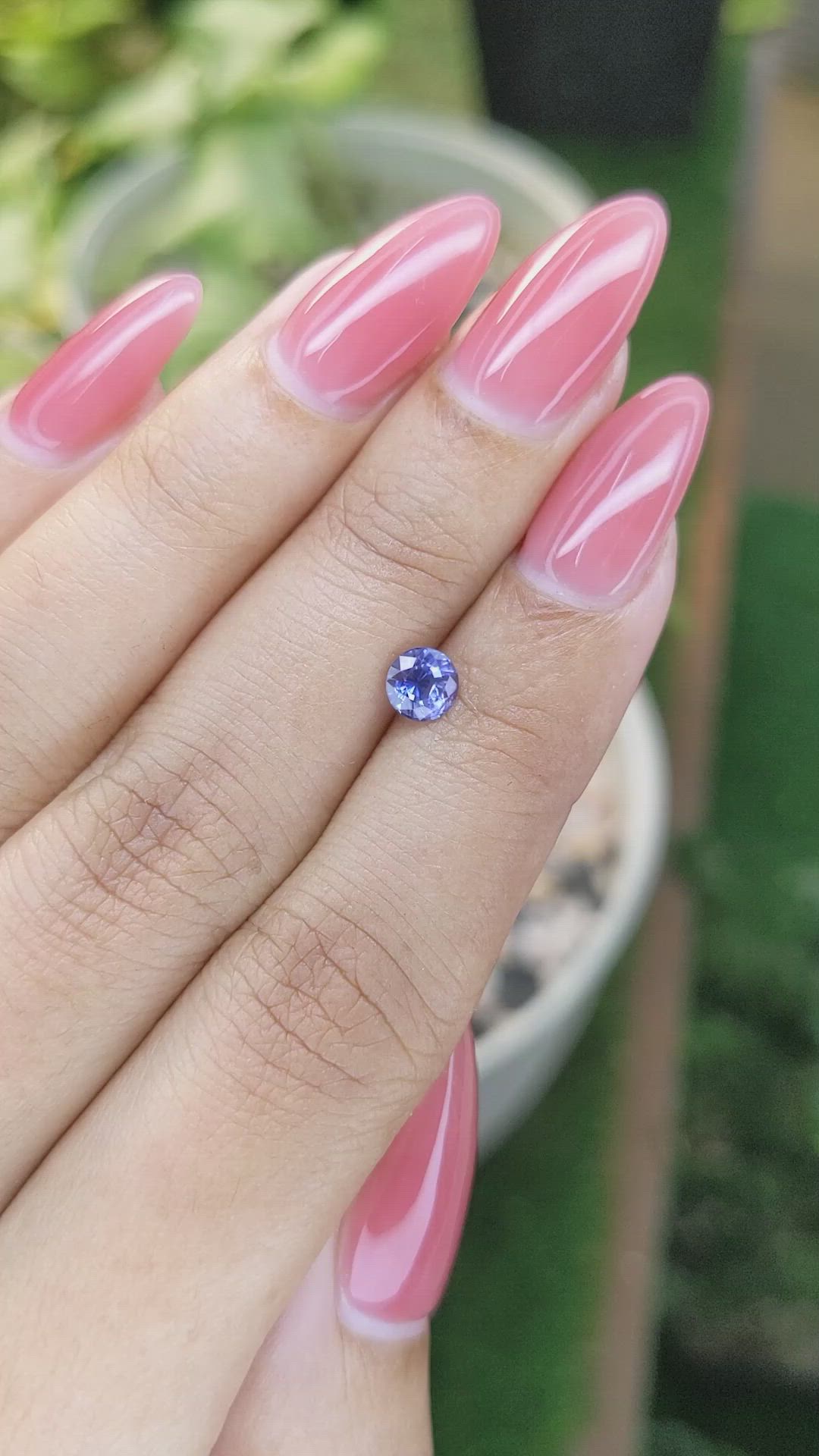 0.70 Ct. Blue Sapphire from Ceylon (Sri Lanka) Size Video