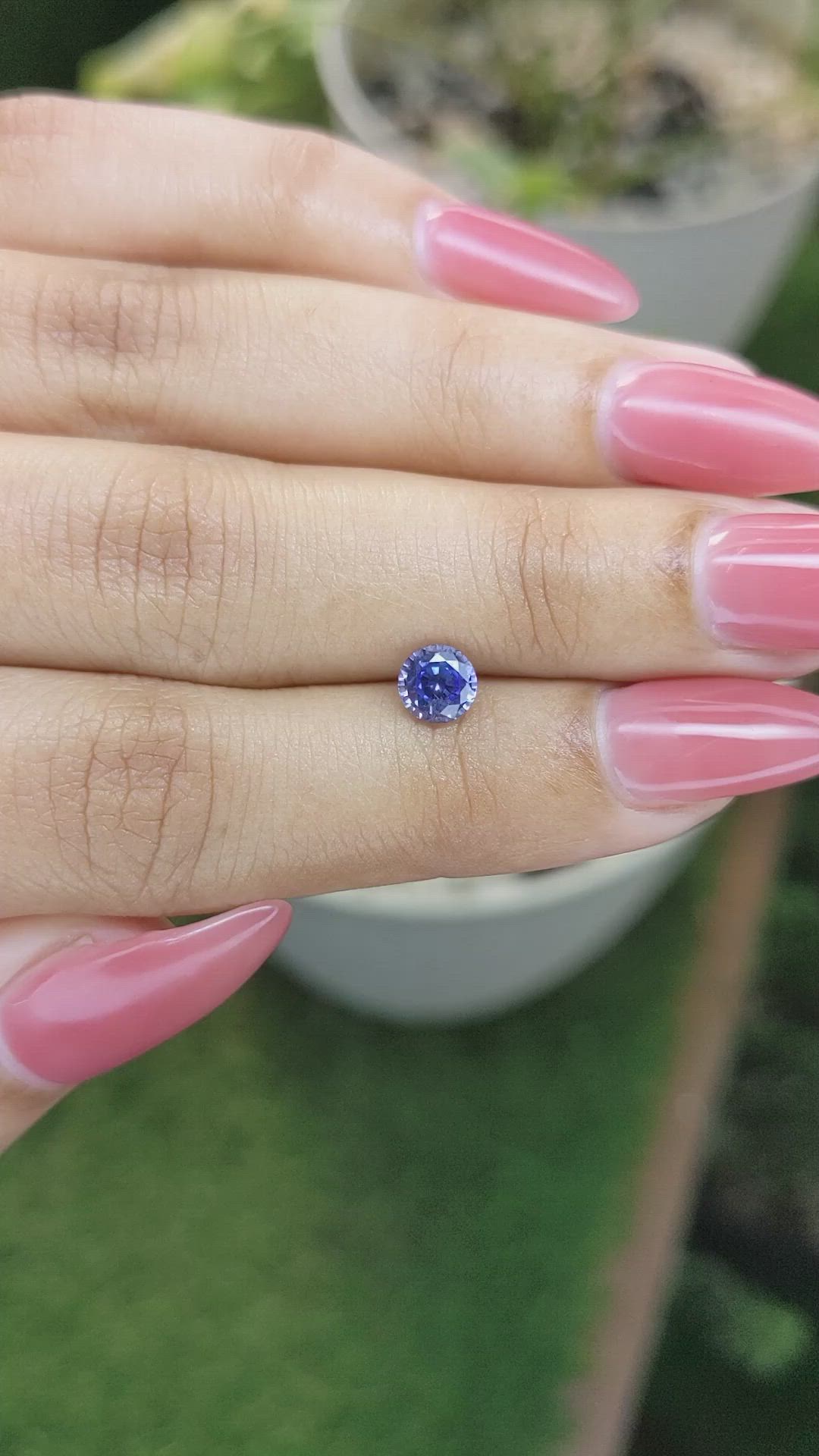 0.87 Ct. Blue Sapphire from Ceylon (Sri Lanka) Size Video