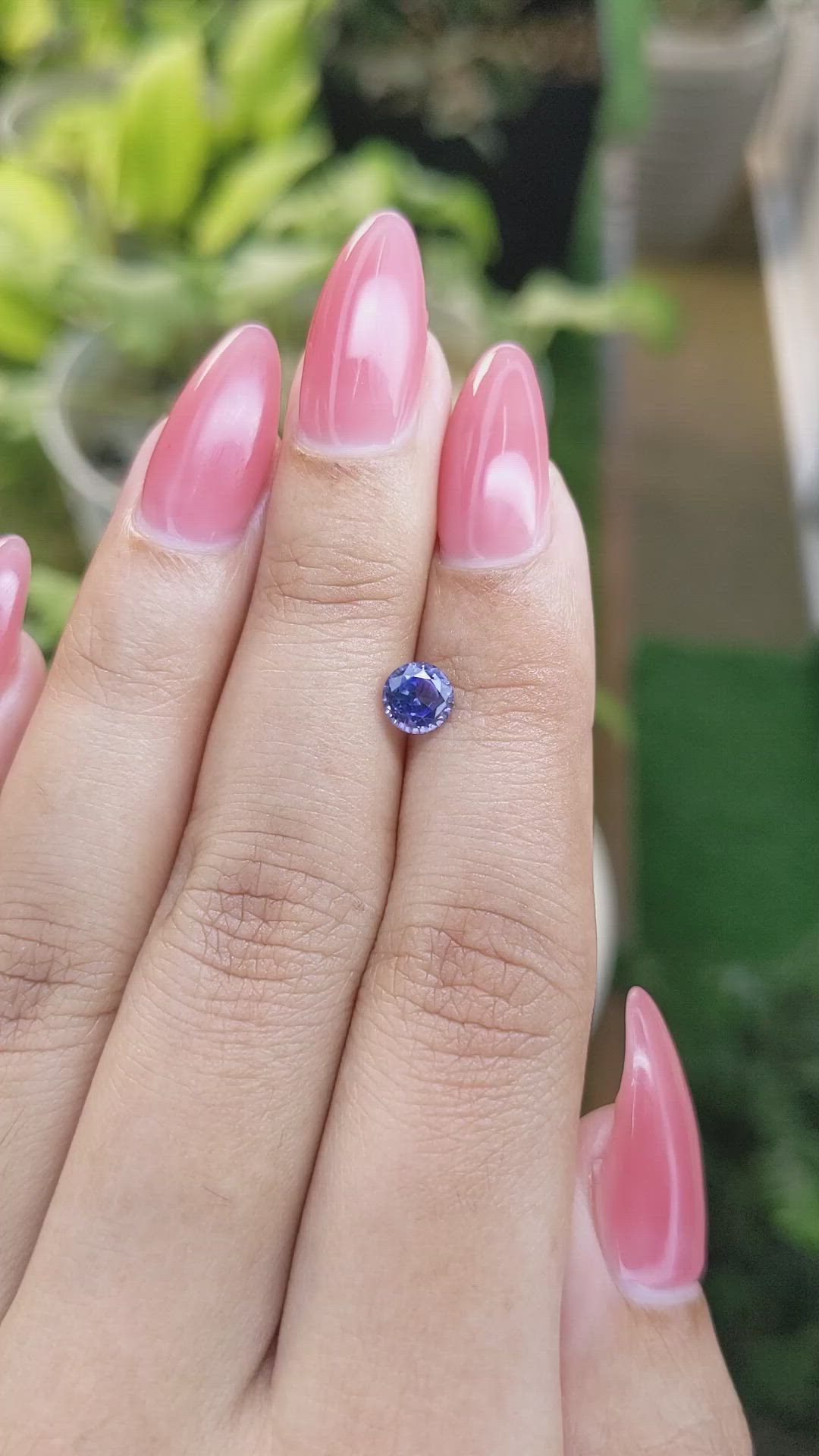 0.87 Ct. Blue Sapphire from Ceylon (Sri Lanka) Size Video