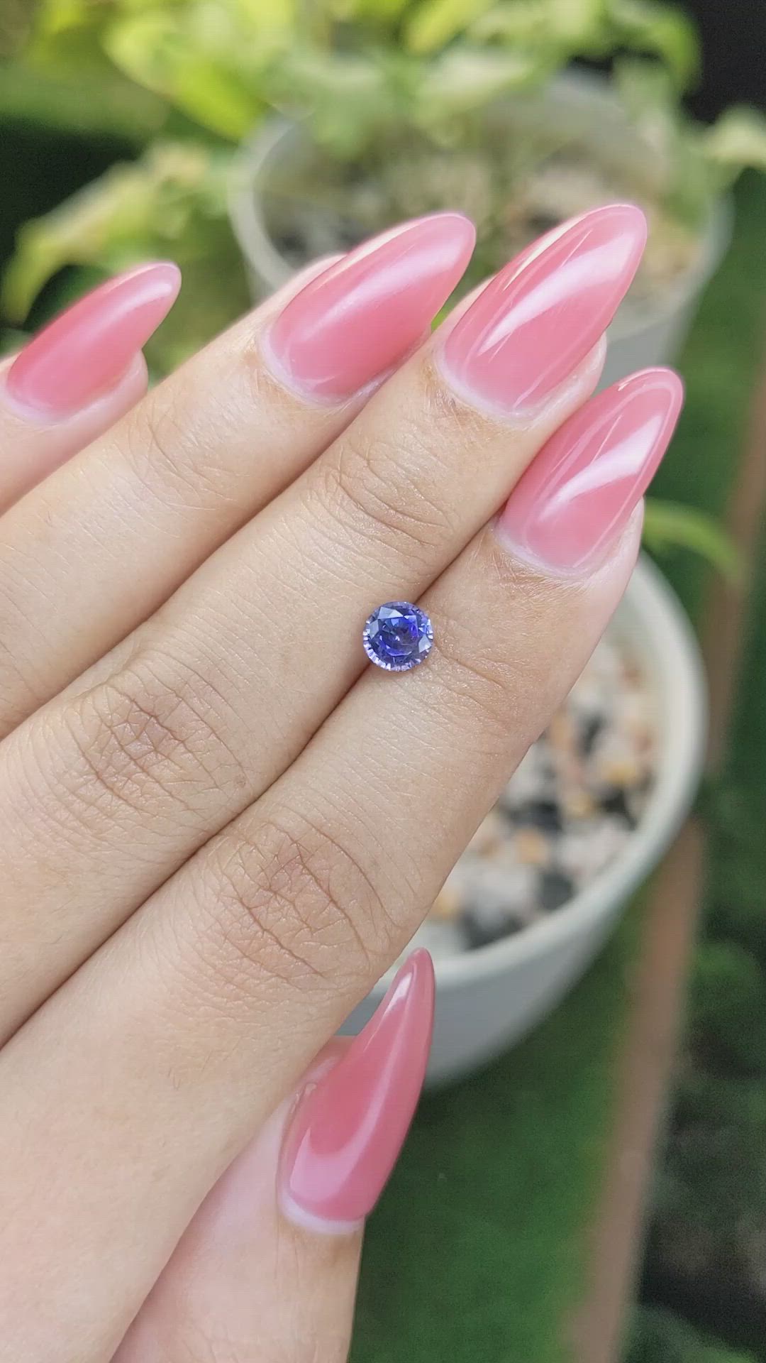 0.87 Ct. Blue Sapphire from Ceylon (Sri Lanka) Size Video