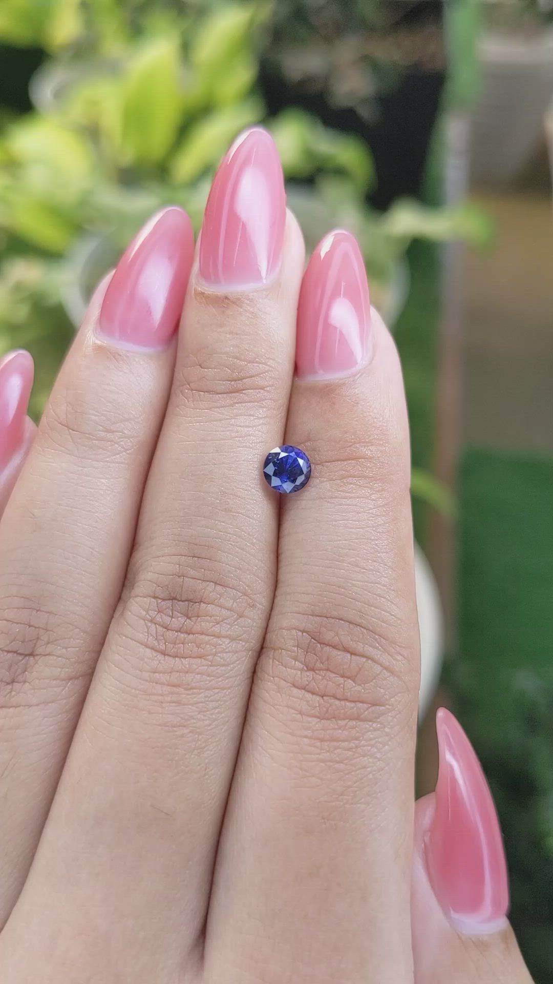 0.84 Ct. Blue Sapphire from Ceylon (Sri Lanka) Size Video