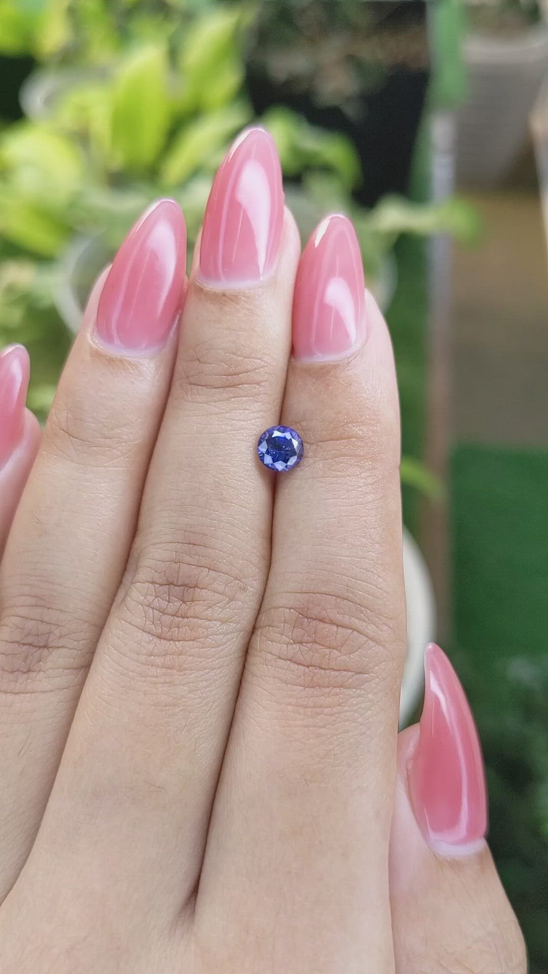 0.82 Ct. Blue Sapphire from Ceylon (Sri Lanka) Size Video