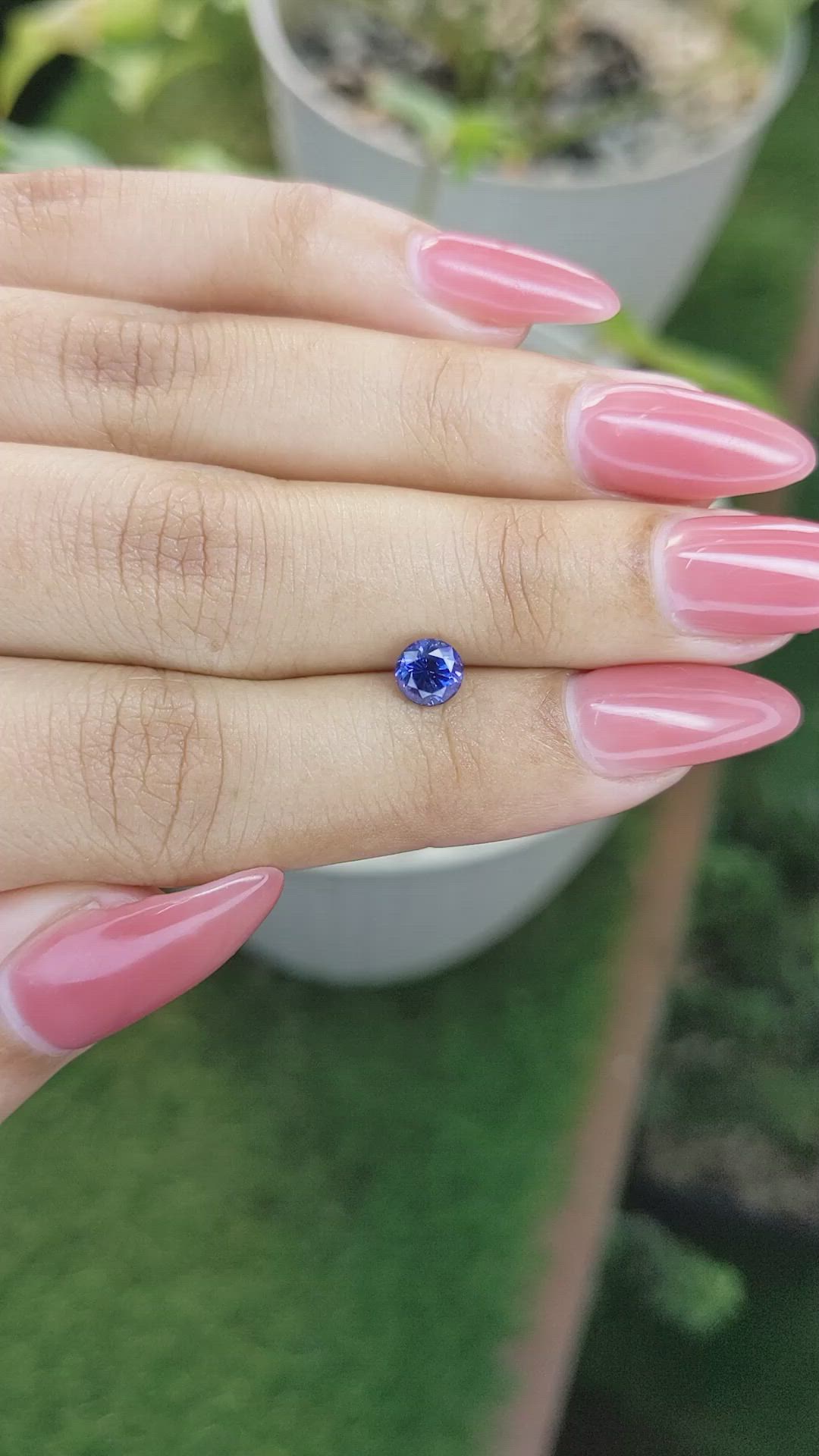 0.82 Ct. Blue Sapphire from Ceylon (Sri Lanka) Size Video