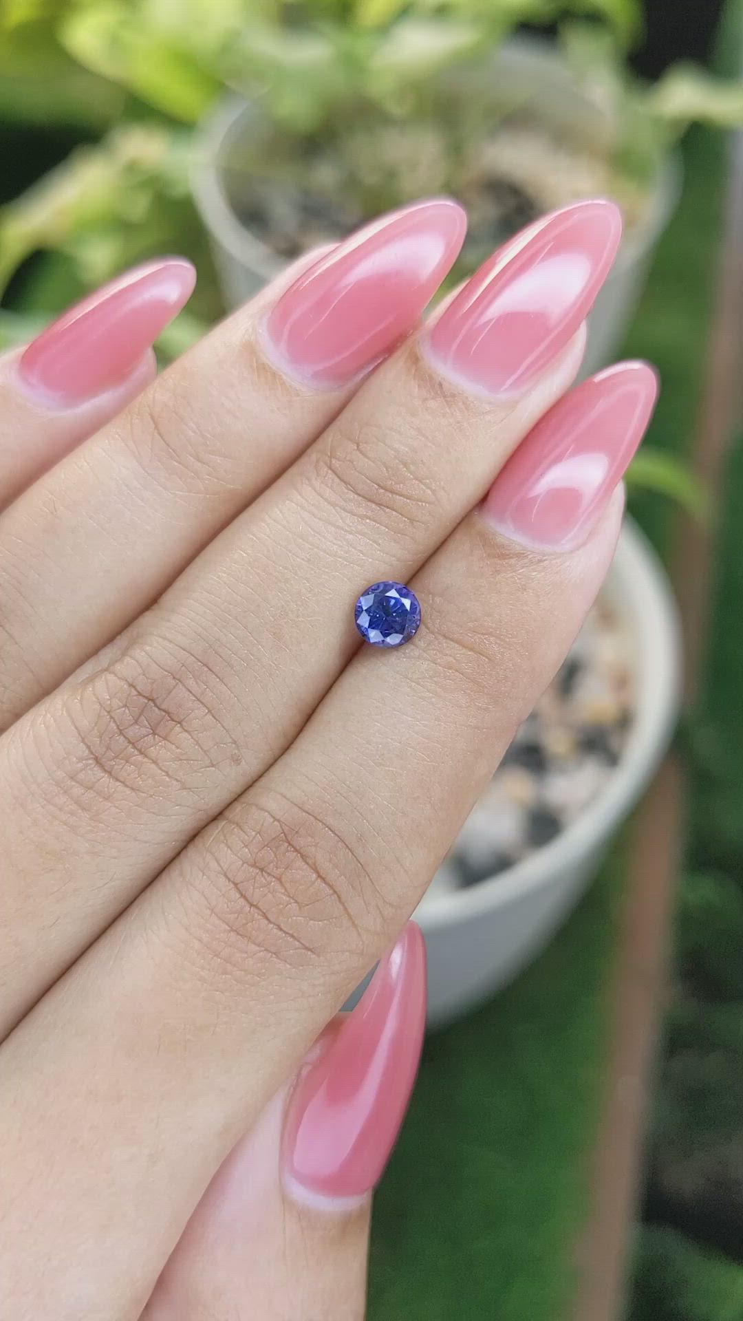 0.82 Ct. Blue Sapphire from Ceylon (Sri Lanka) Size Video