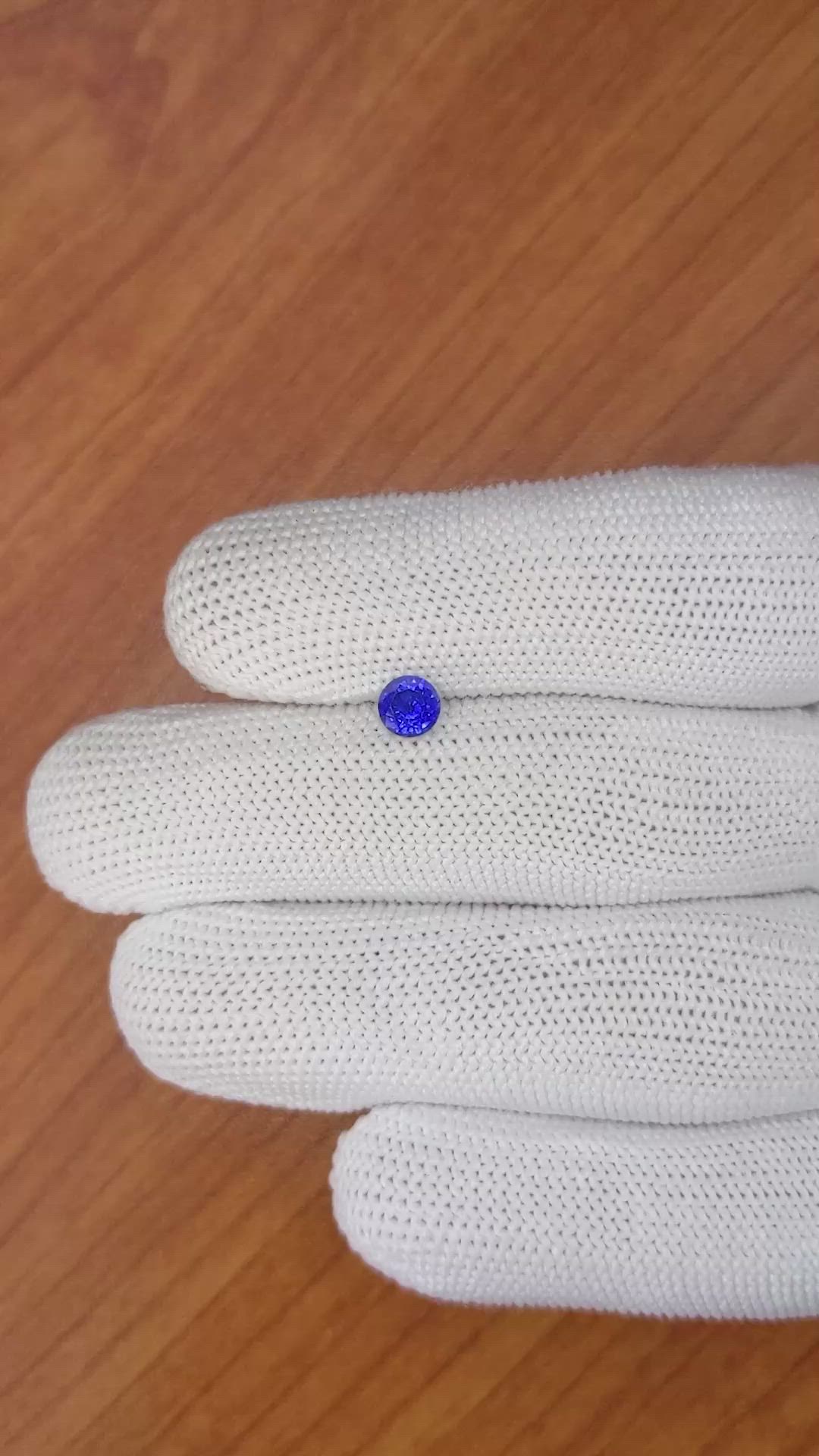 0.60 Ct. Blue Sapphire from Ceylon (Sri Lanka) Size Video
