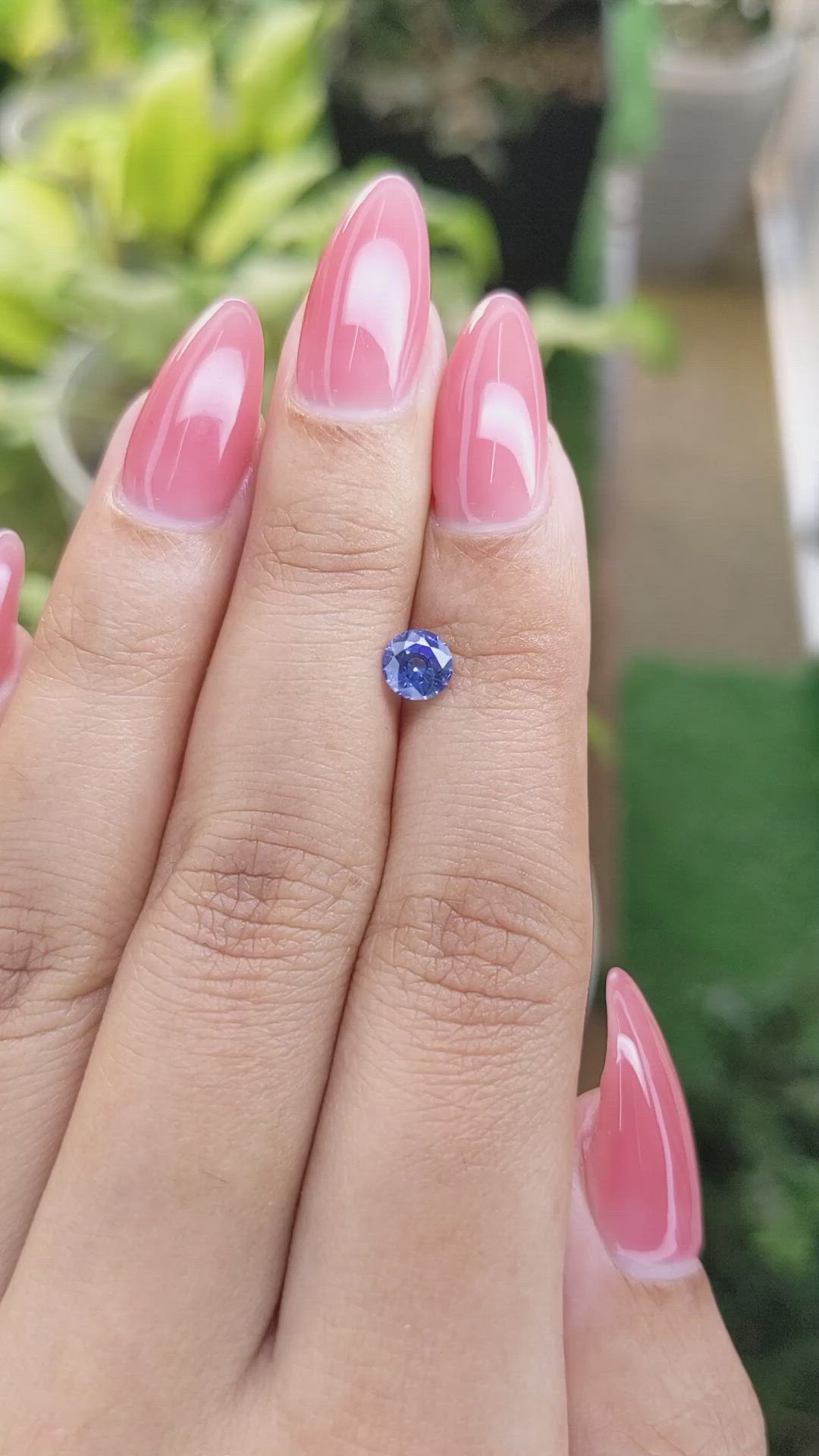 0.70 Ct. Blue Sapphire from Ceylon (Sri Lanka) Size Video