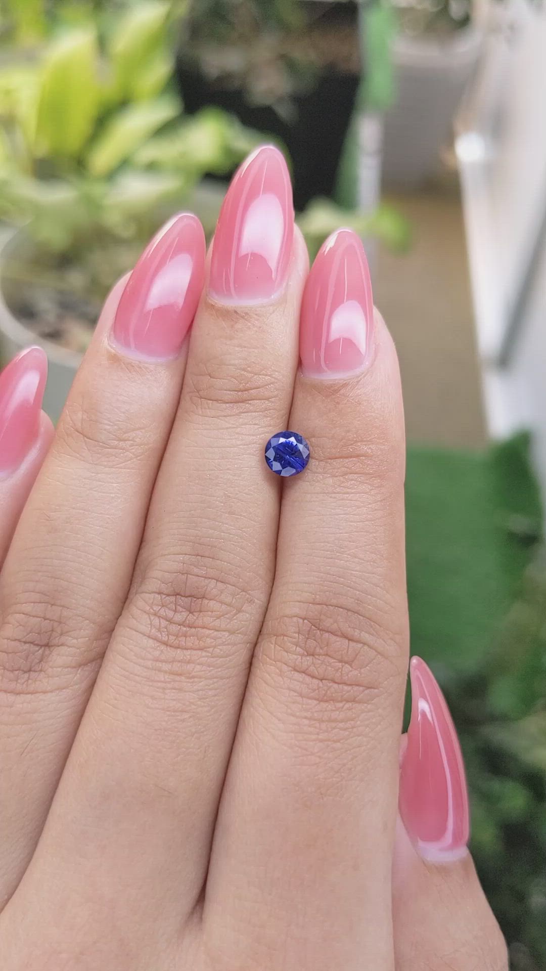 0.84 Ct. Blue Sapphire from Ceylon (Sri Lanka) Size Video