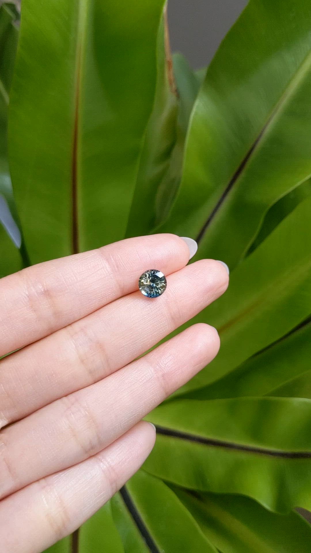 2.70 Ct. Bi Color Sapphire from Ceylon (Sri Lanka) Size Video