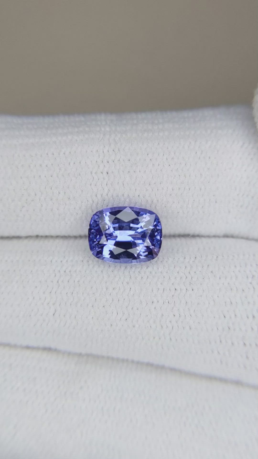 2.55 Ct. Blue Sapphire from Ceylon (Sri Lanka) Size Video