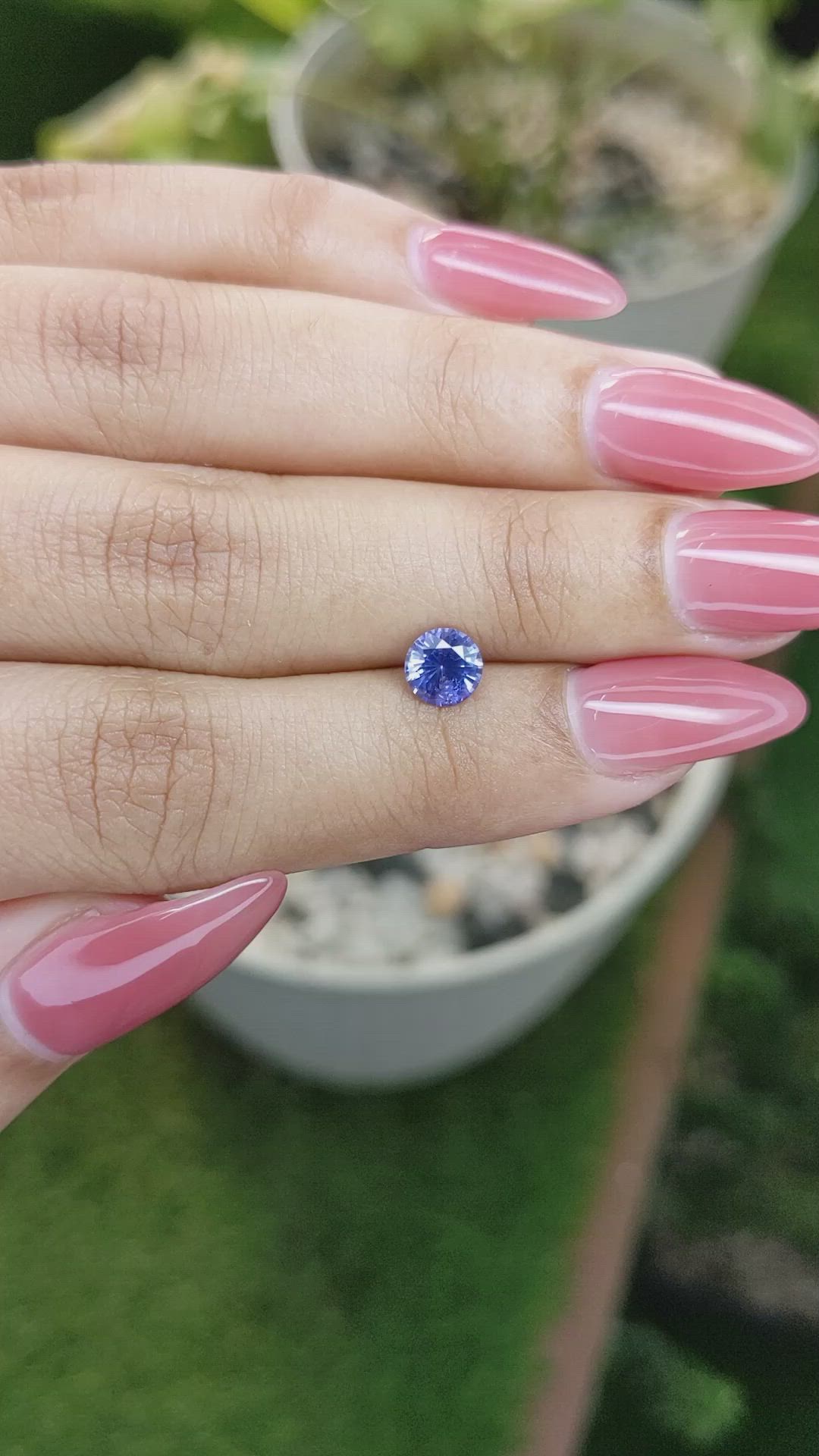 0.92 Ct. Blue Sapphire from Ceylon (Sri Lanka) Size Video