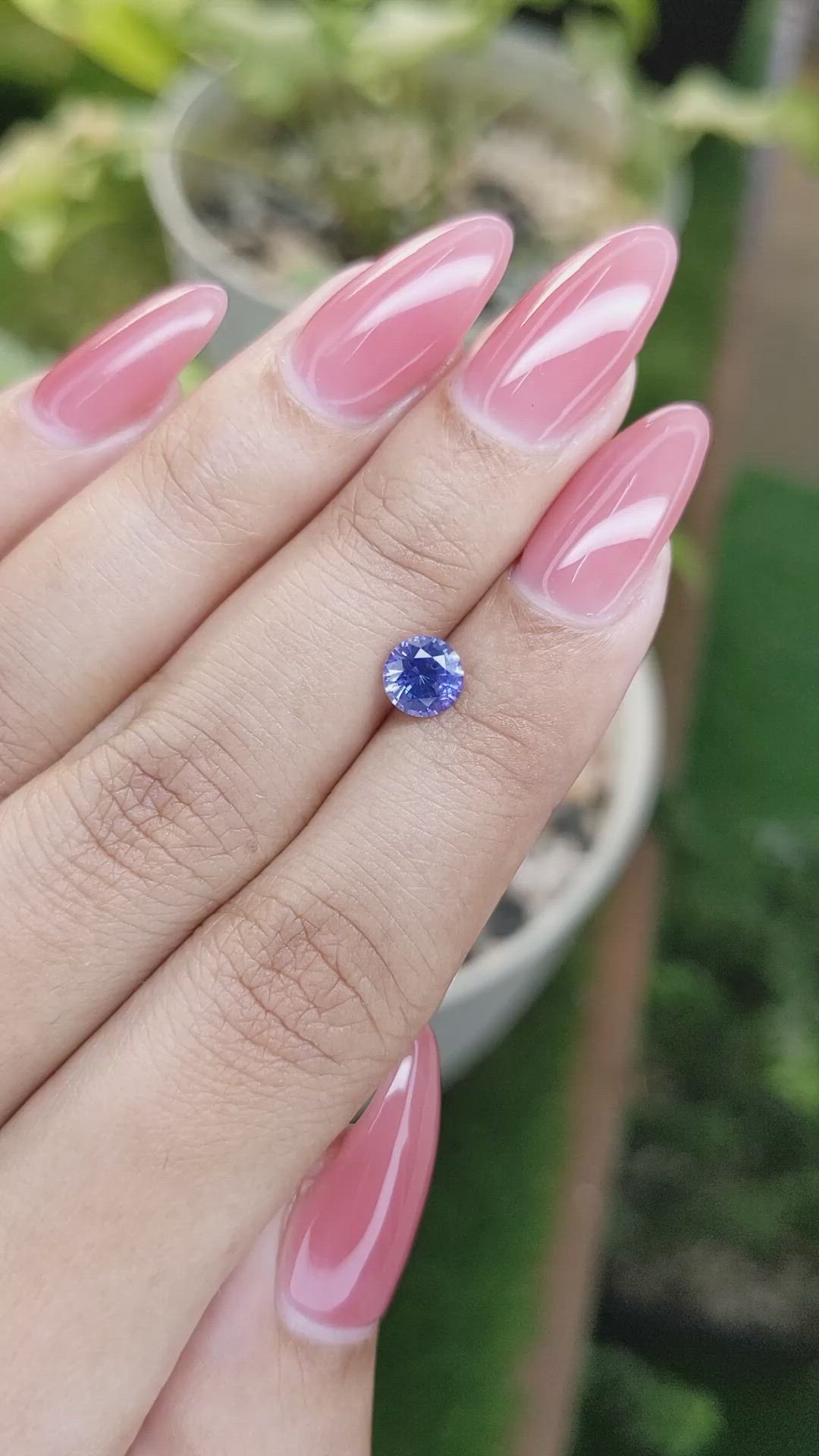 0.92 Ct. Blue Sapphire from Ceylon (Sri Lanka) Size Video