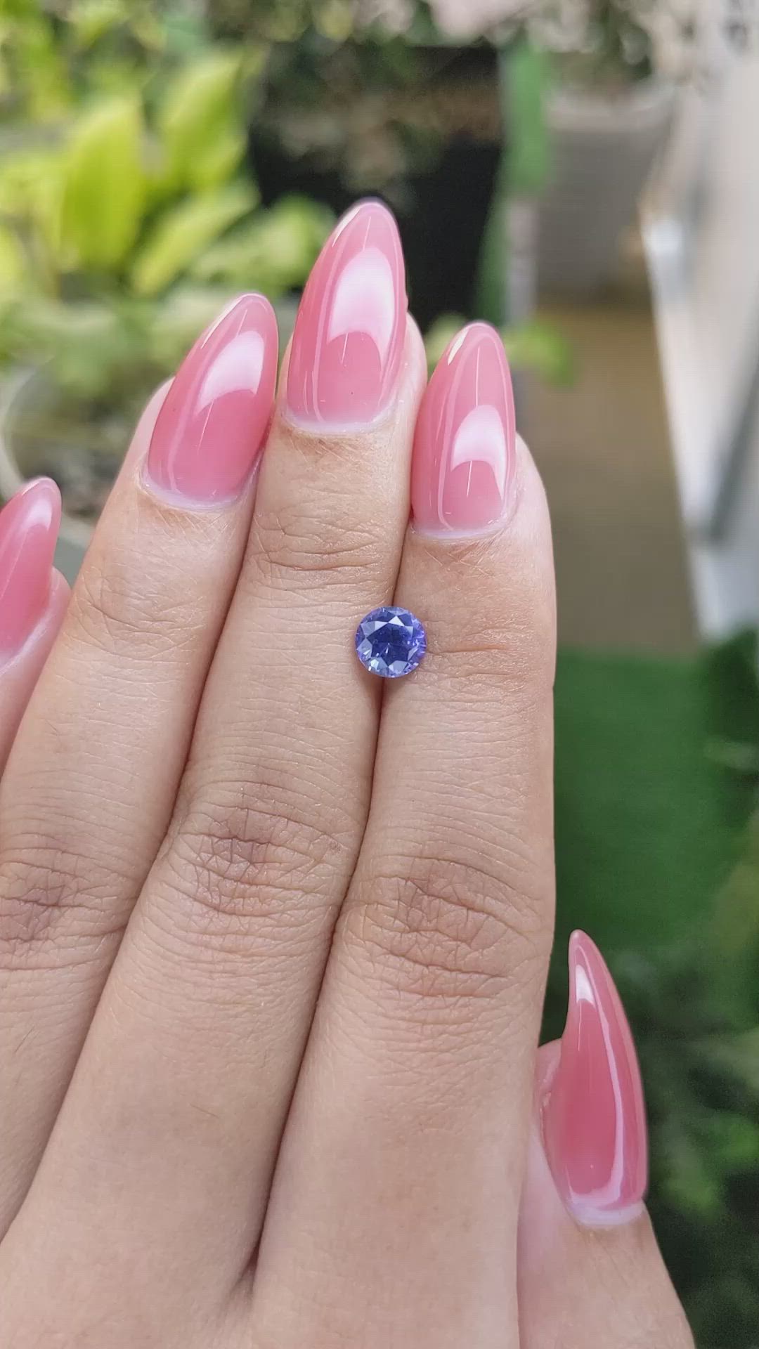 0.92 Ct. Blue Sapphire from Ceylon (Sri Lanka) Size Video