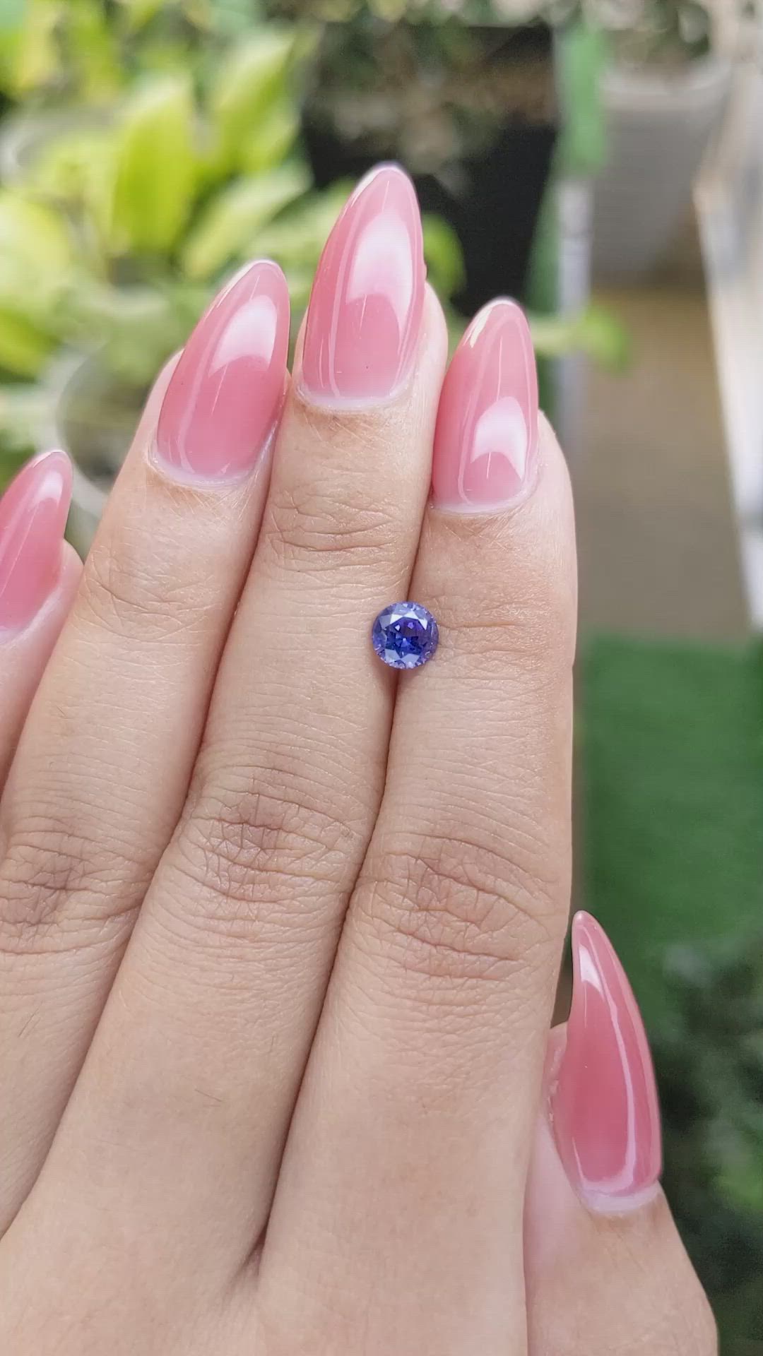 0.81 Ct. Blue Sapphire from Ceylon (Sri Lanka) Size Video