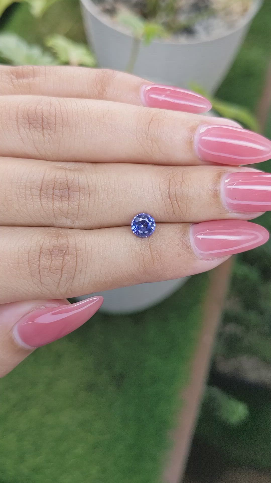 0.88 Ct. Blue Sapphire from Ceylon (Sri Lanka) Size Video