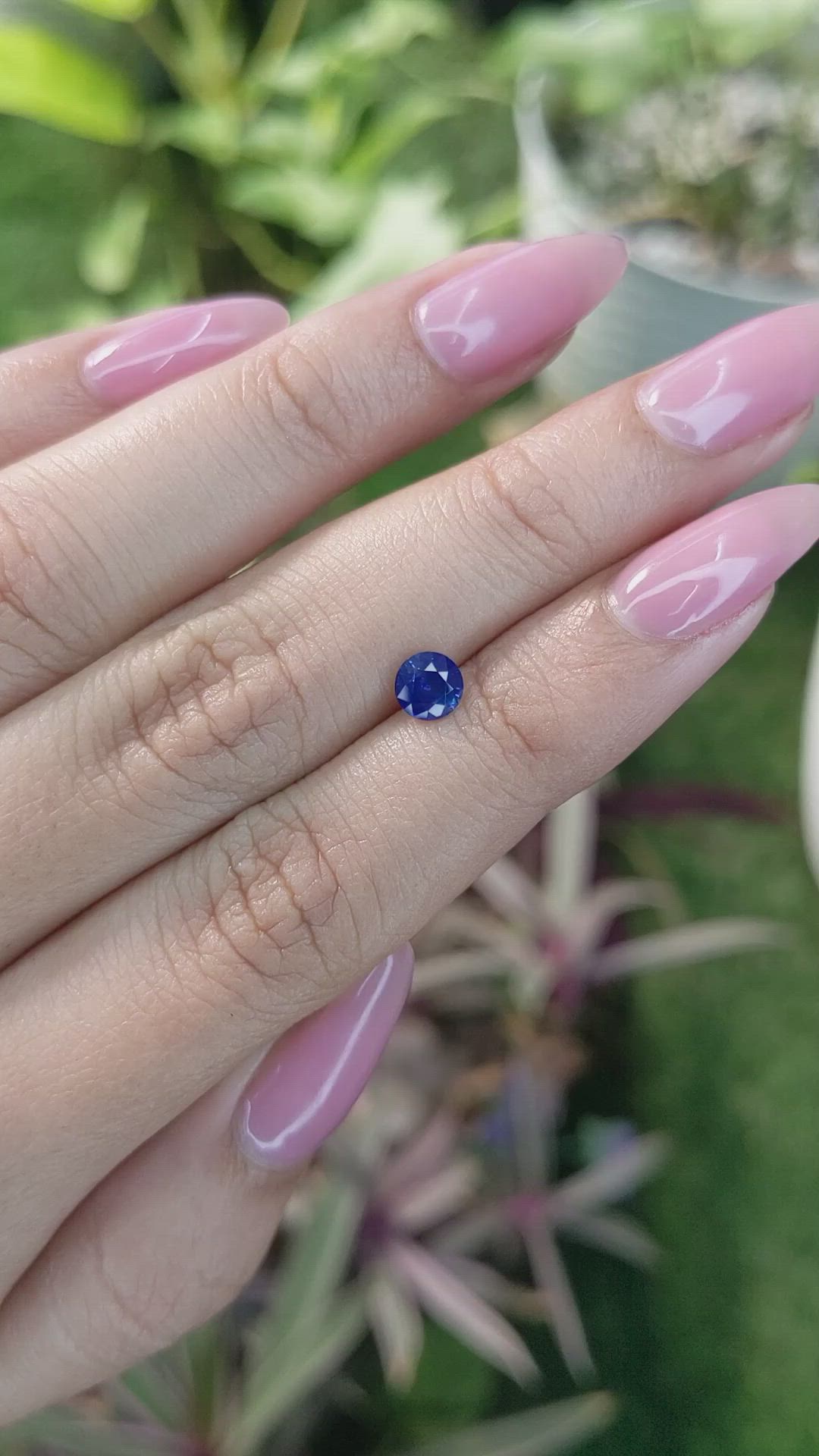 0.70 Ct. Blue Sapphire from Ceylon (Sri Lanka) Size Video