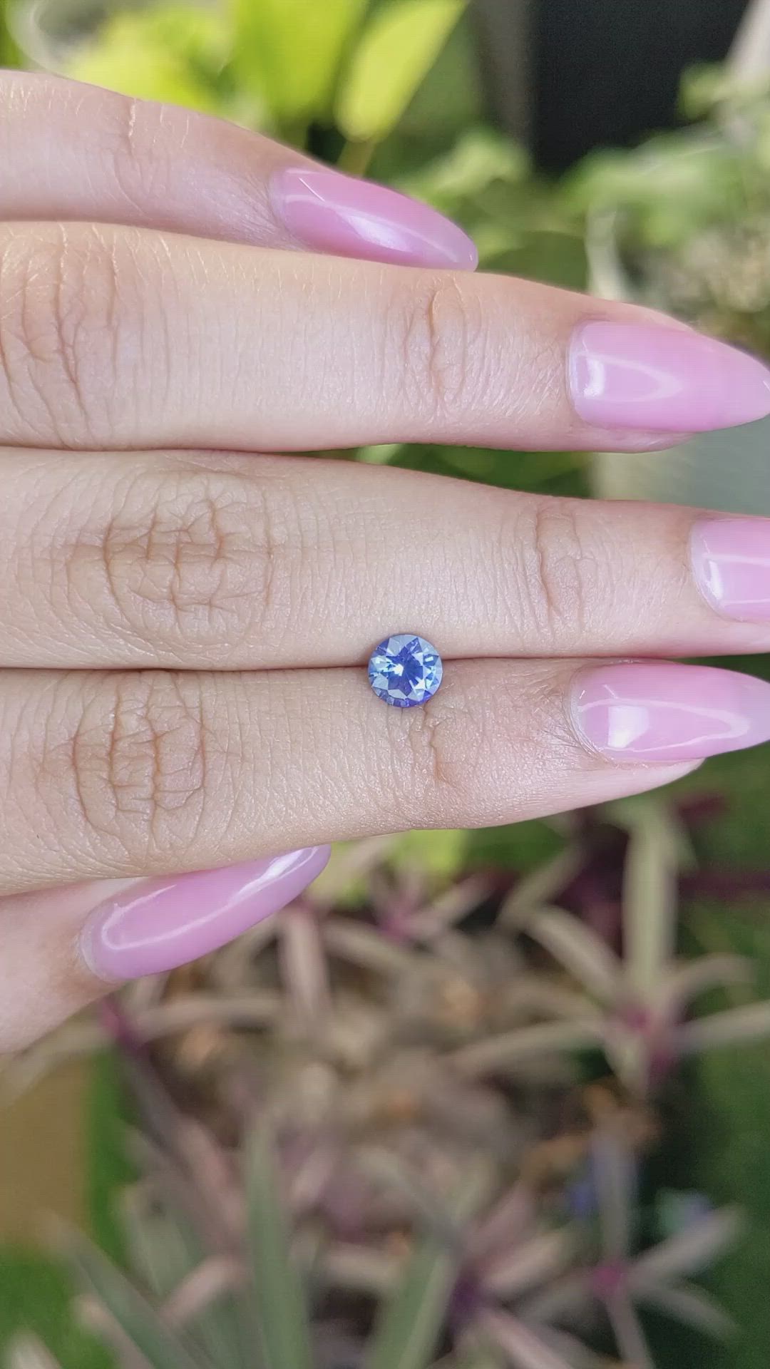 0.75 Ct. Blue Sapphire from Ceylon (Sri Lanka) Size Video