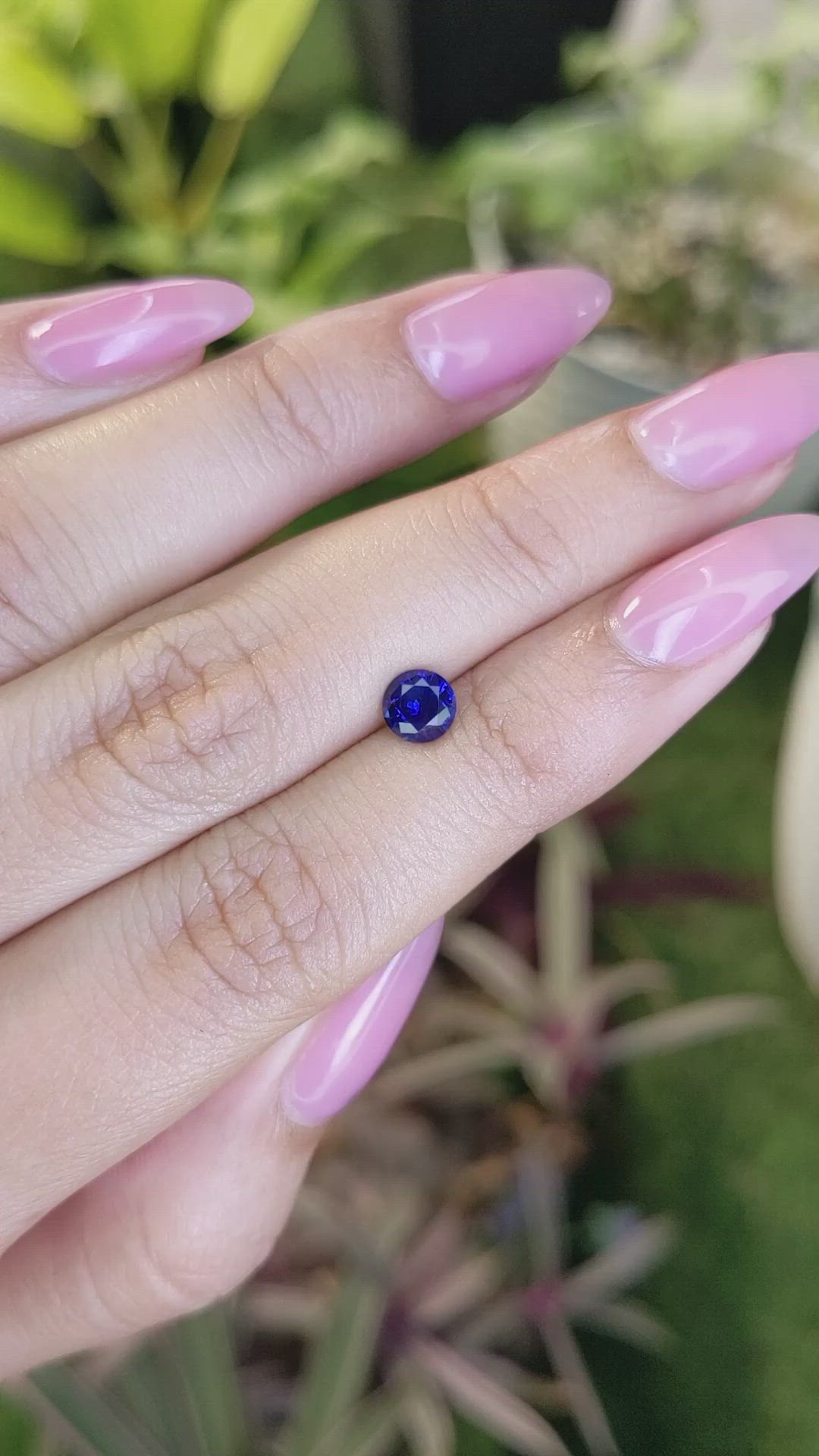 0.69 Ct. Blue Sapphire from Ceylon (Sri Lanka) Size Video