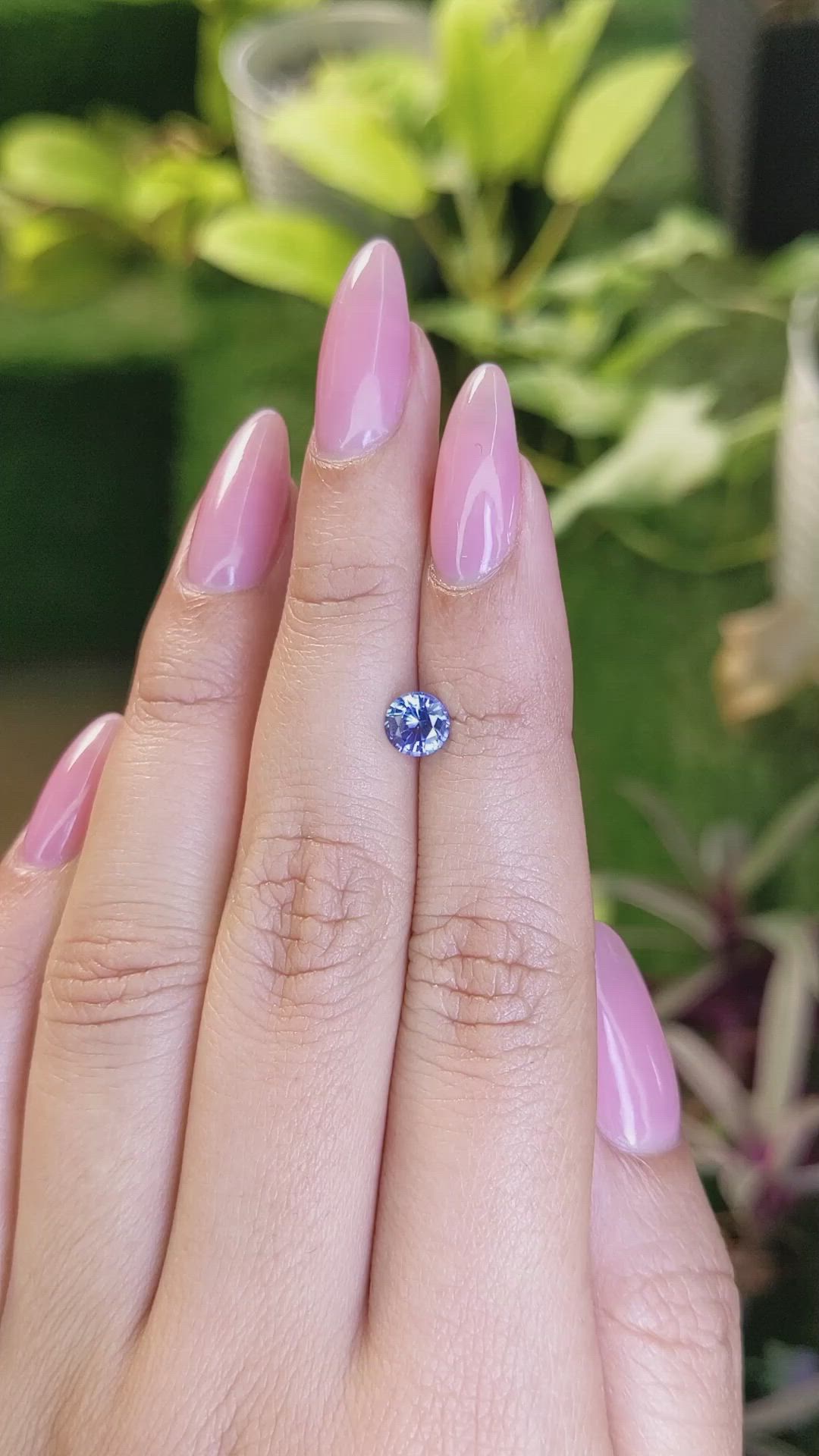 0.76 Ct. Blue Sapphire from Ceylon (Sri Lanka) Size Video
