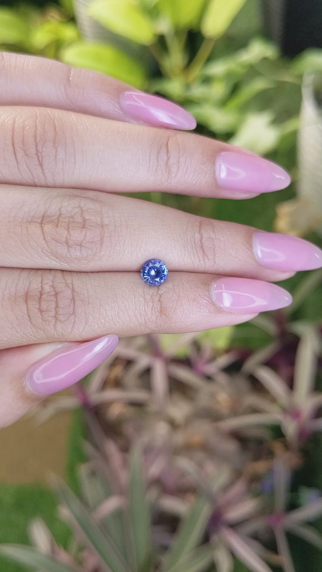 0.76 Ct. Blue Sapphire from Ceylon (Sri Lanka) Size Video