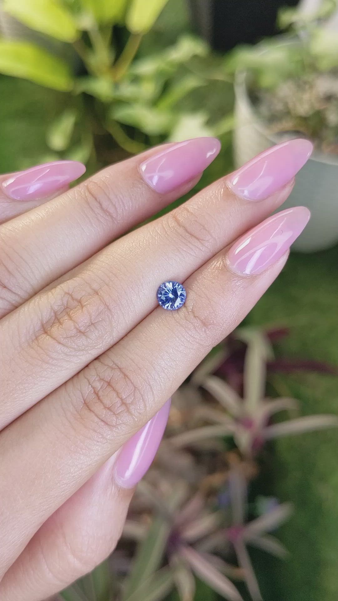 0.76 Ct. Blue Sapphire from Ceylon (Sri Lanka) Size Video