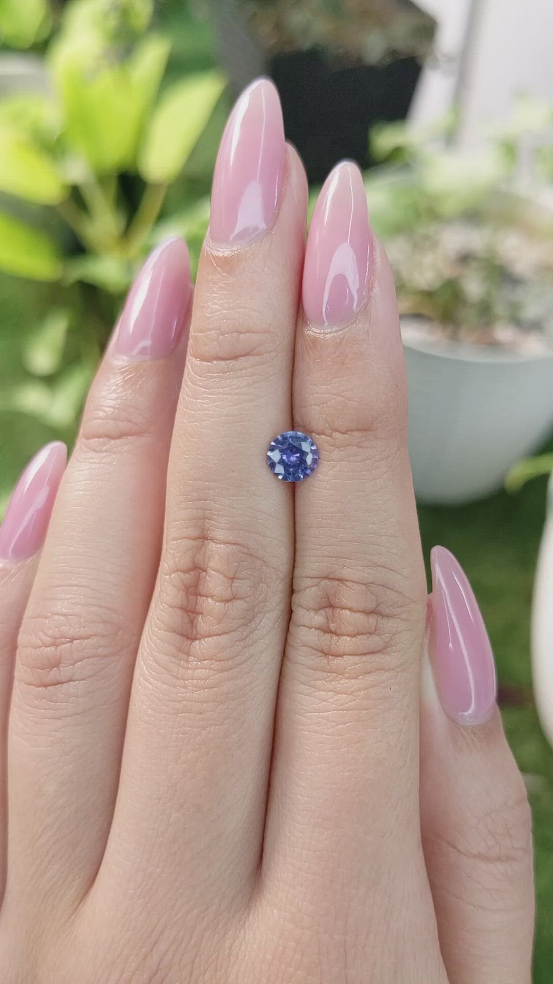 0.77 Ct. Blue Sapphire from Ceylon (Sri Lanka) Size Video