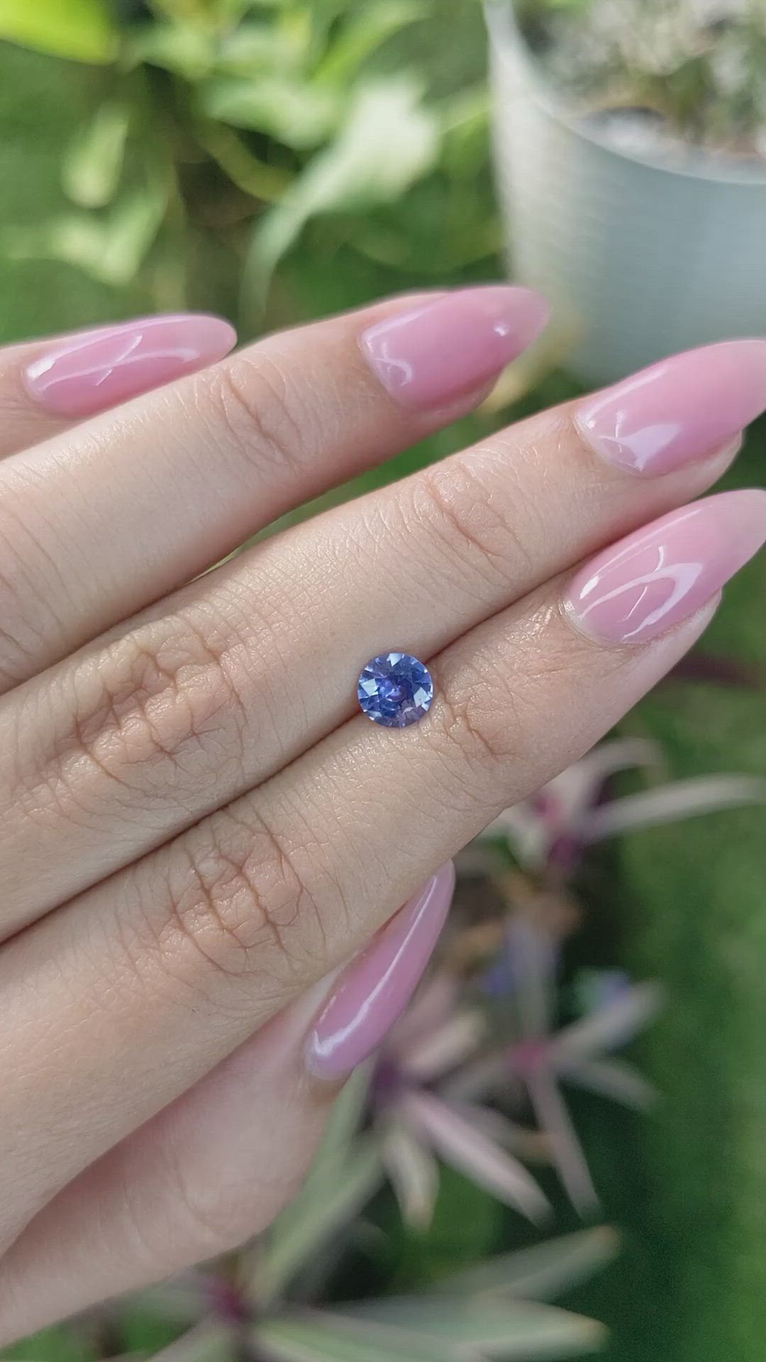 0.77 Ct. Blue Sapphire from Ceylon (Sri Lanka) Size Video