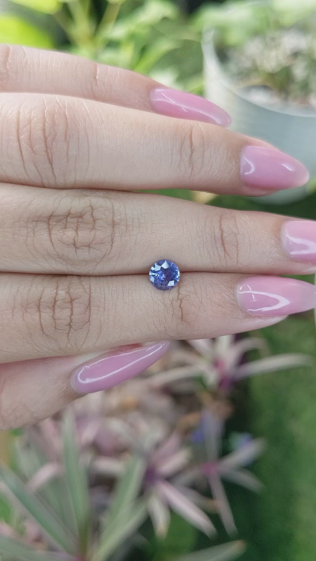 0.77 Ct. Blue Sapphire from Ceylon (Sri Lanka) Size Video