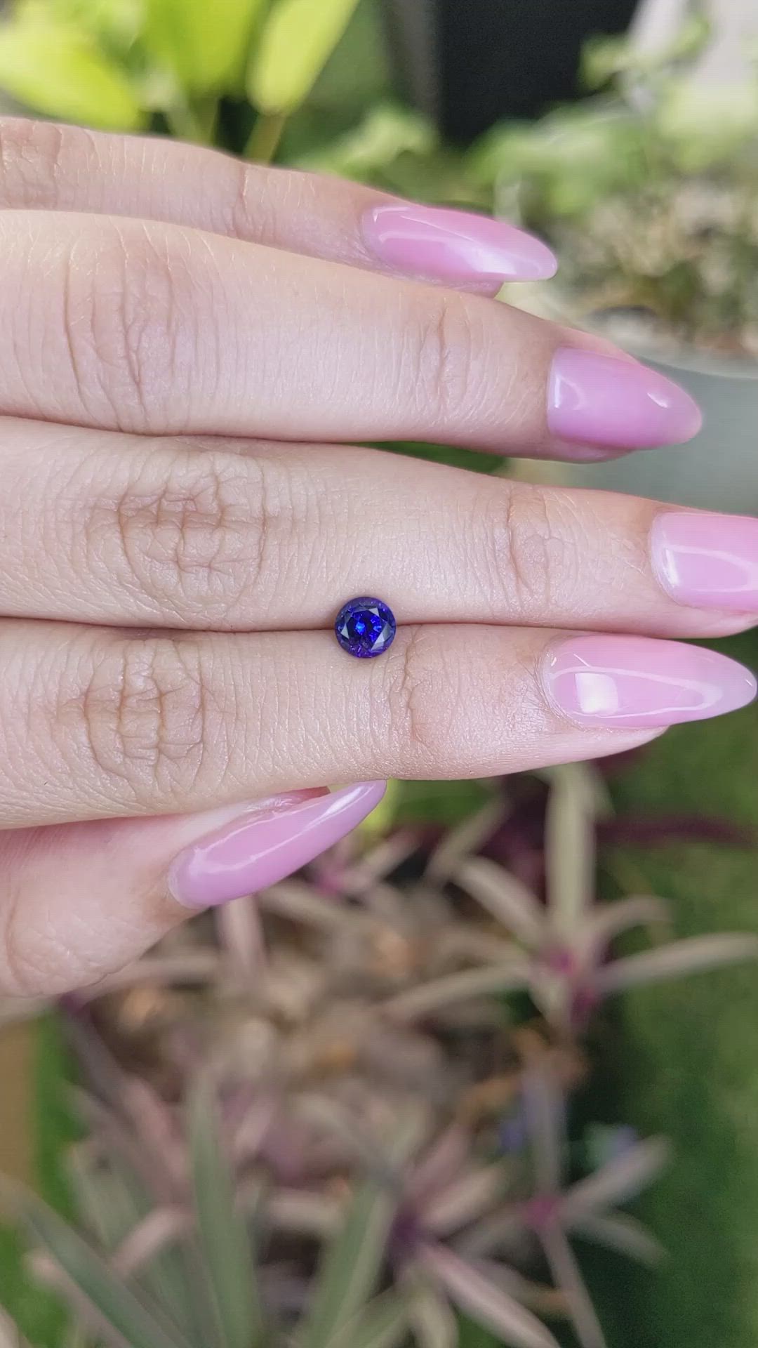 0.72 Ct. Blue Sapphire from Ceylon (Sri Lanka) Size Video
